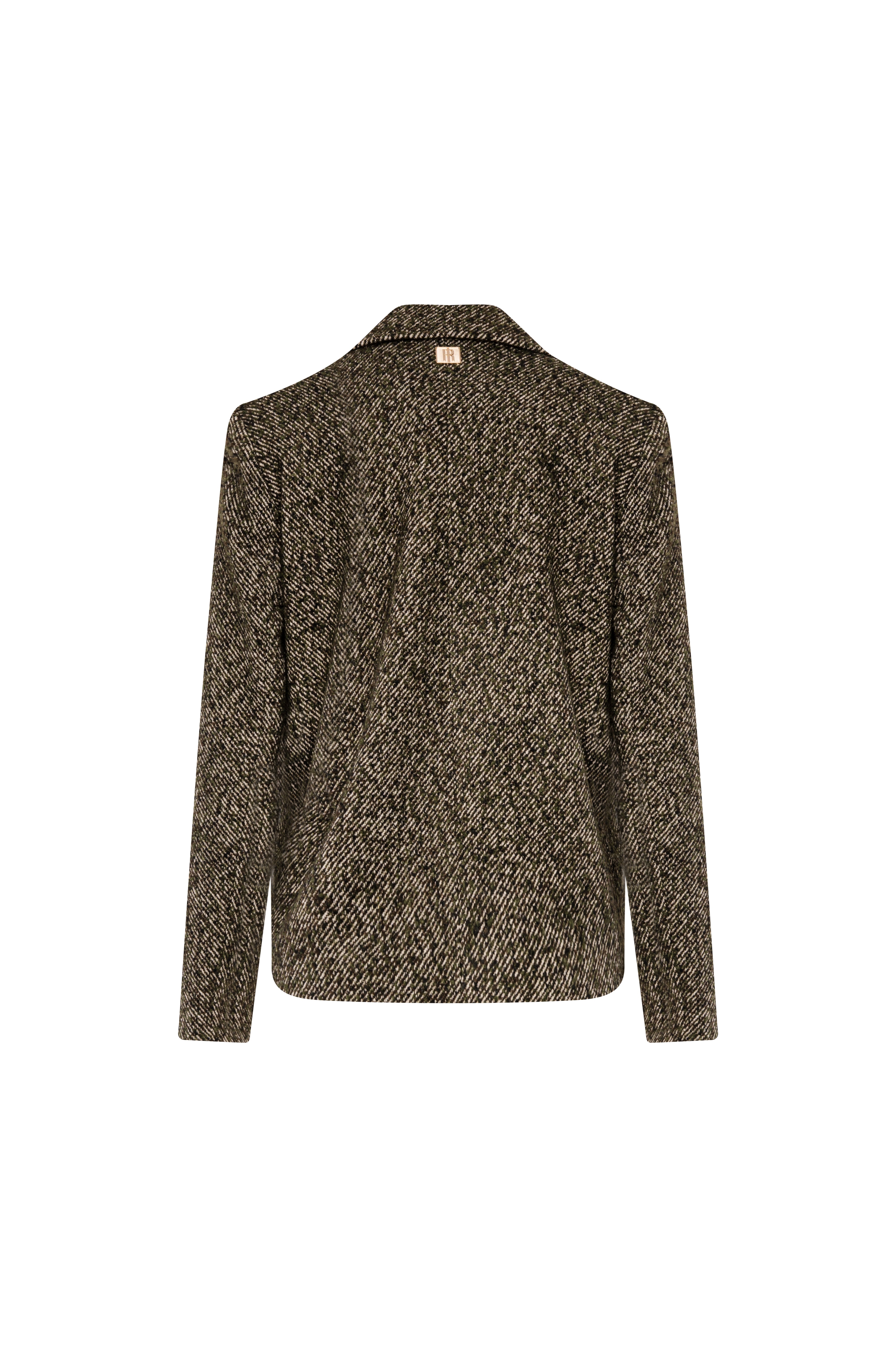 Cappotto regular doppiopetto in tweed FRACOMINA — immagine 5 di 5