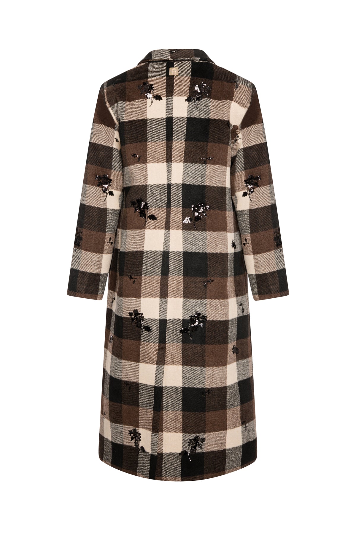 Cappotto regular lungo a quadri FS26WC1003W50495 FRACOMINA
