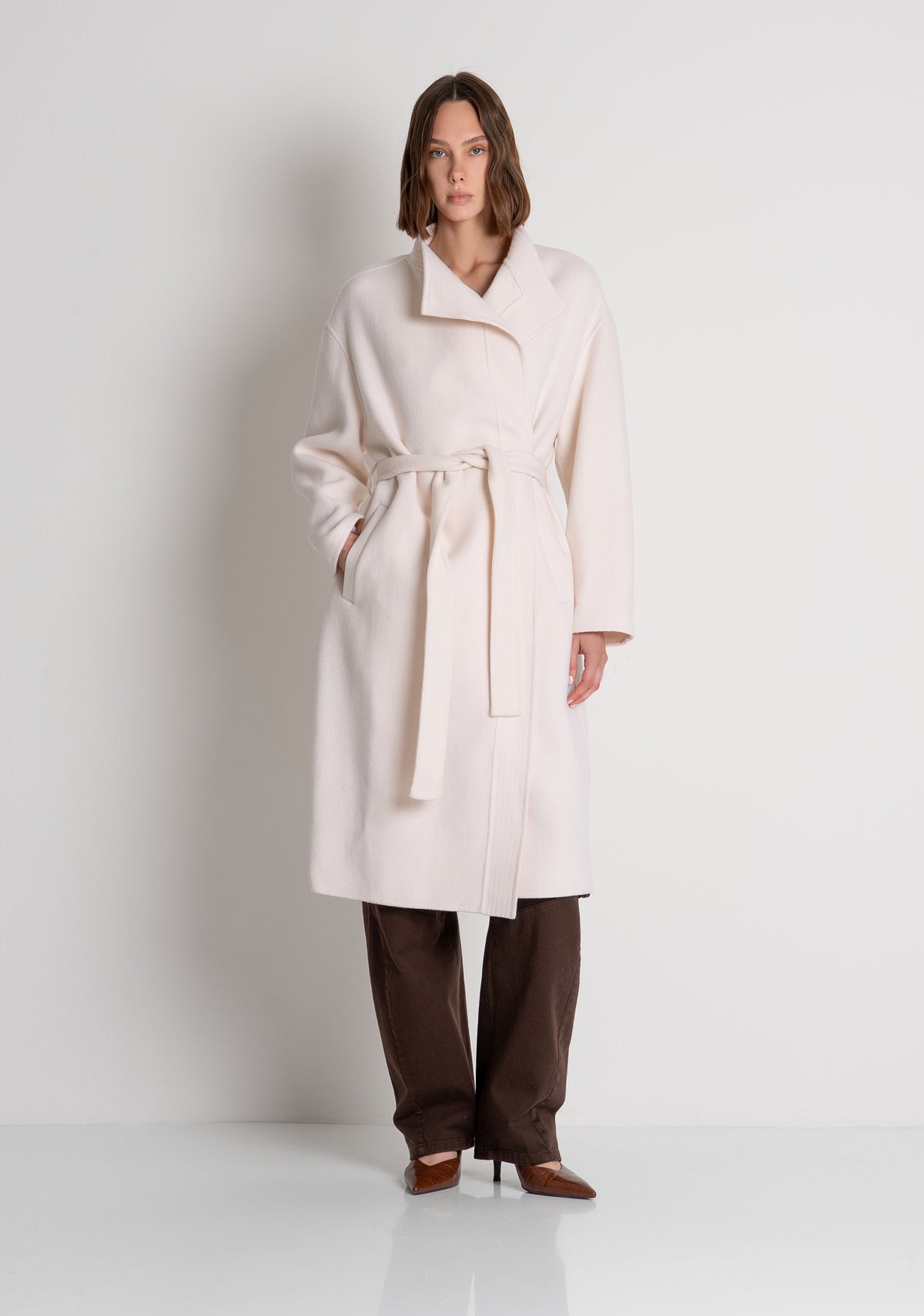 Cappotto regular lungo in lana FS26WC1006W85601 FRACOMINA