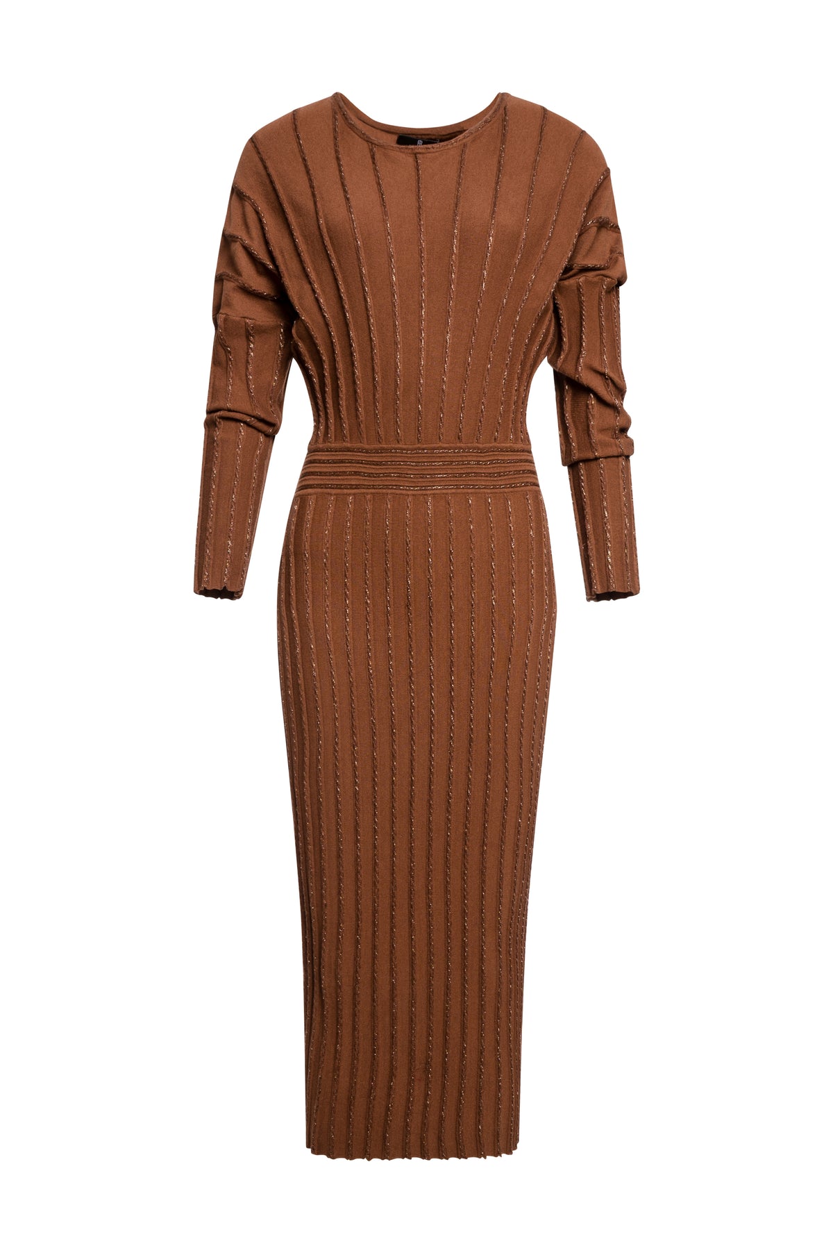 Abito regular midi in maglia con lurex FS26WD5009K459Q7-KL0 Fracomina