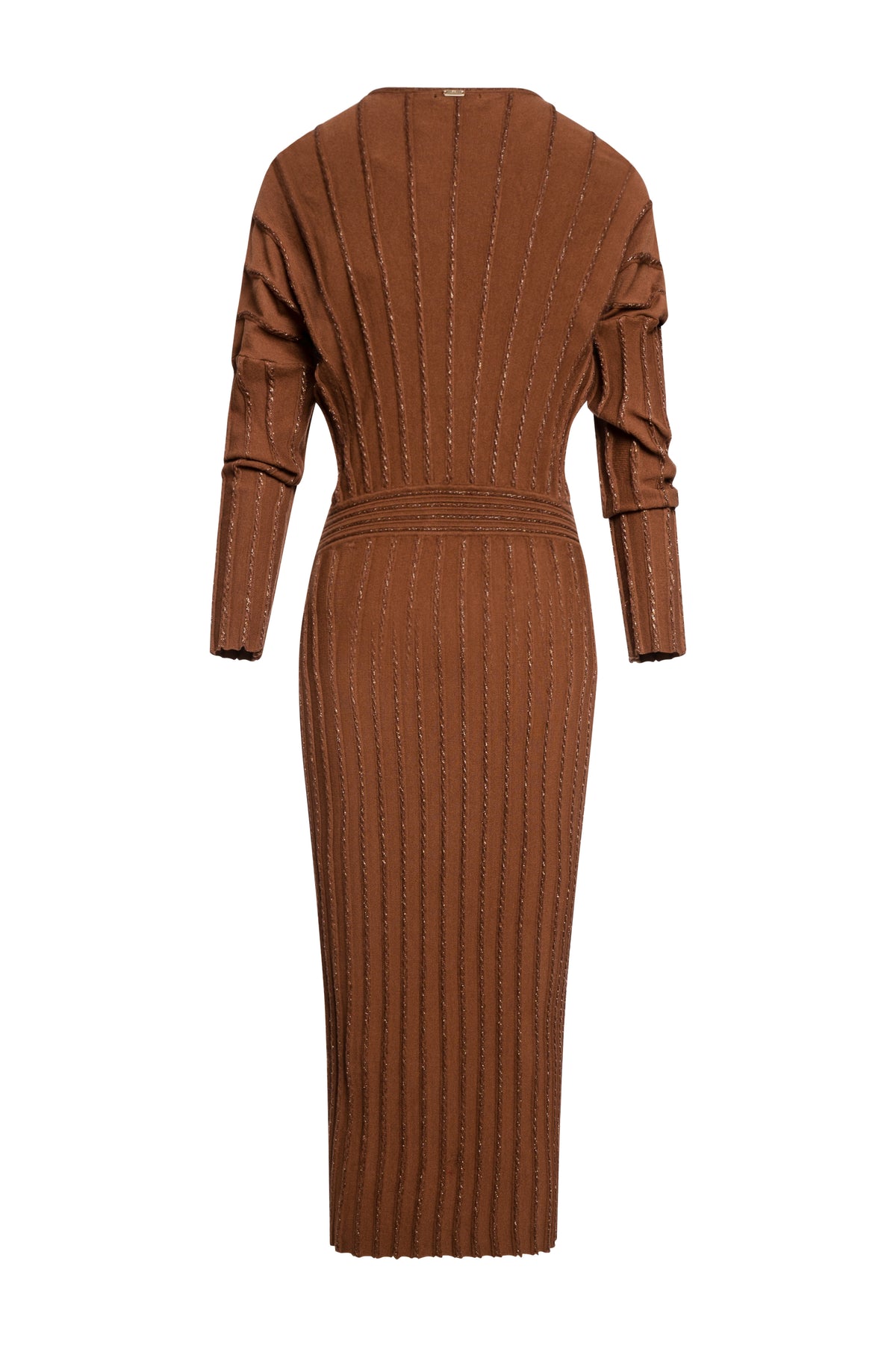 Abito regular midi in maglia con lurex FS26WD5009K459Q7-KL0 Fracomina