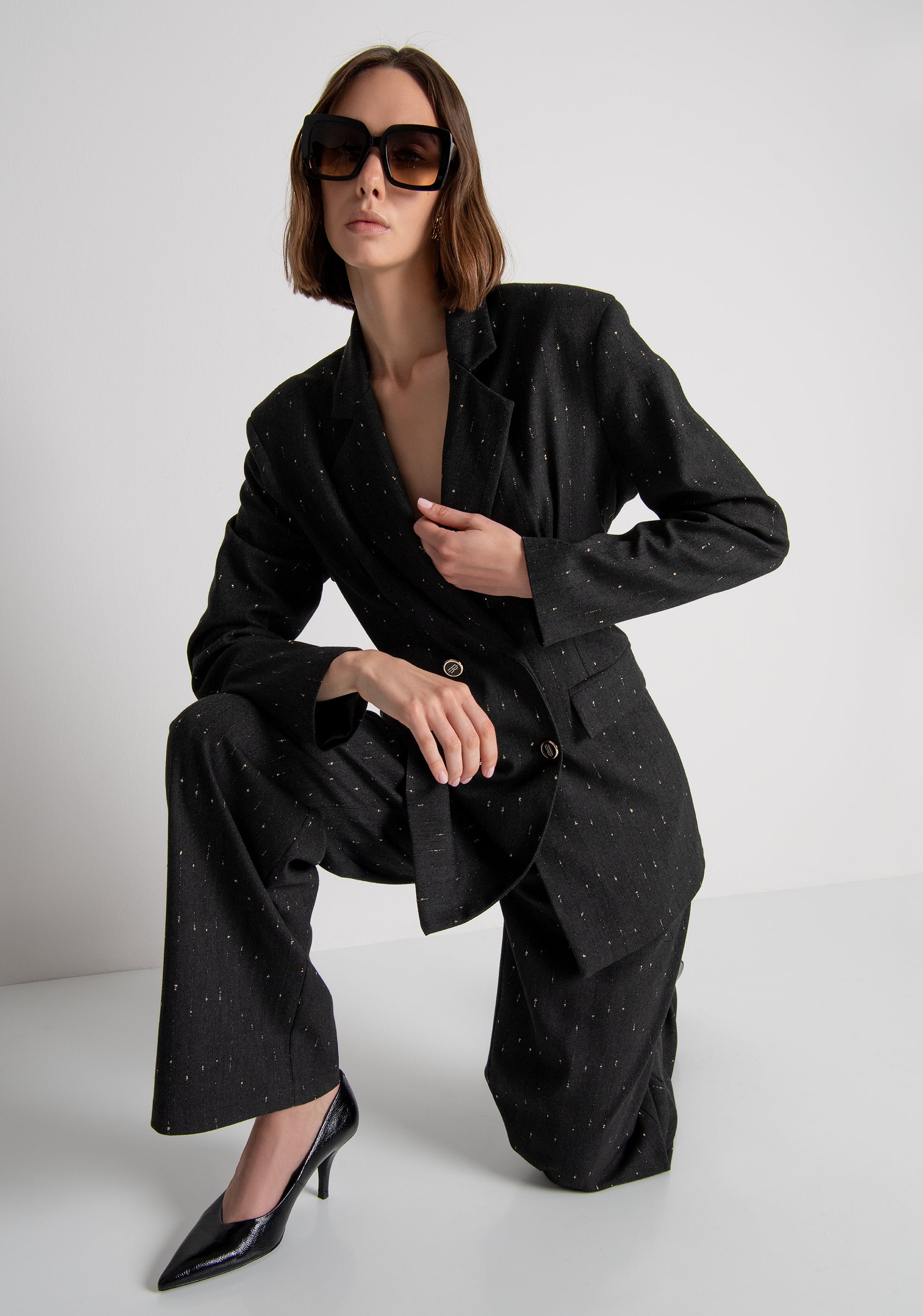 Blazer regular doppiopetto gessato FS26WJ3006W726Q7 FRACOMINA