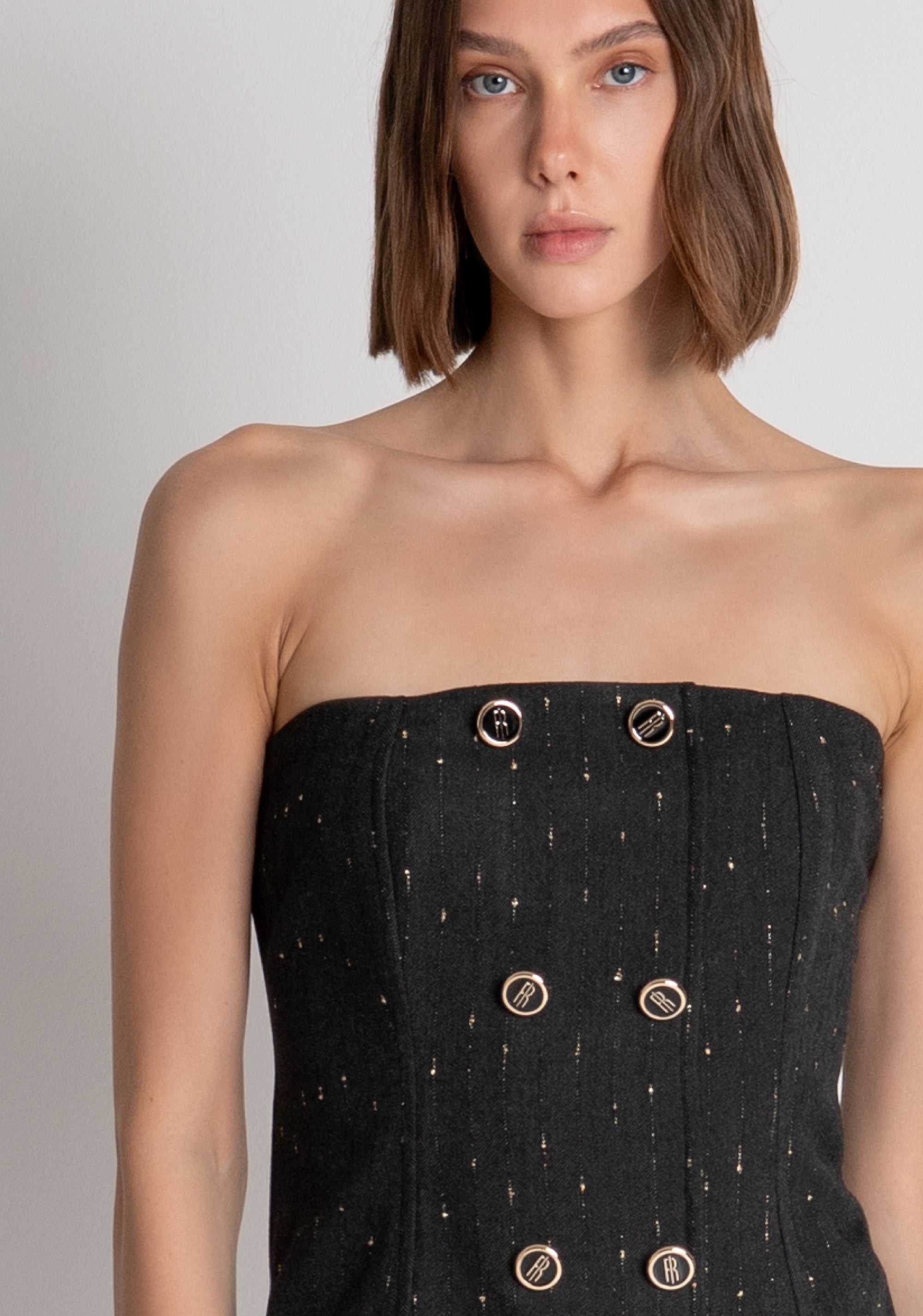 Top slim modello bustier FS26WJ5003W726Q7 FRACOMINA