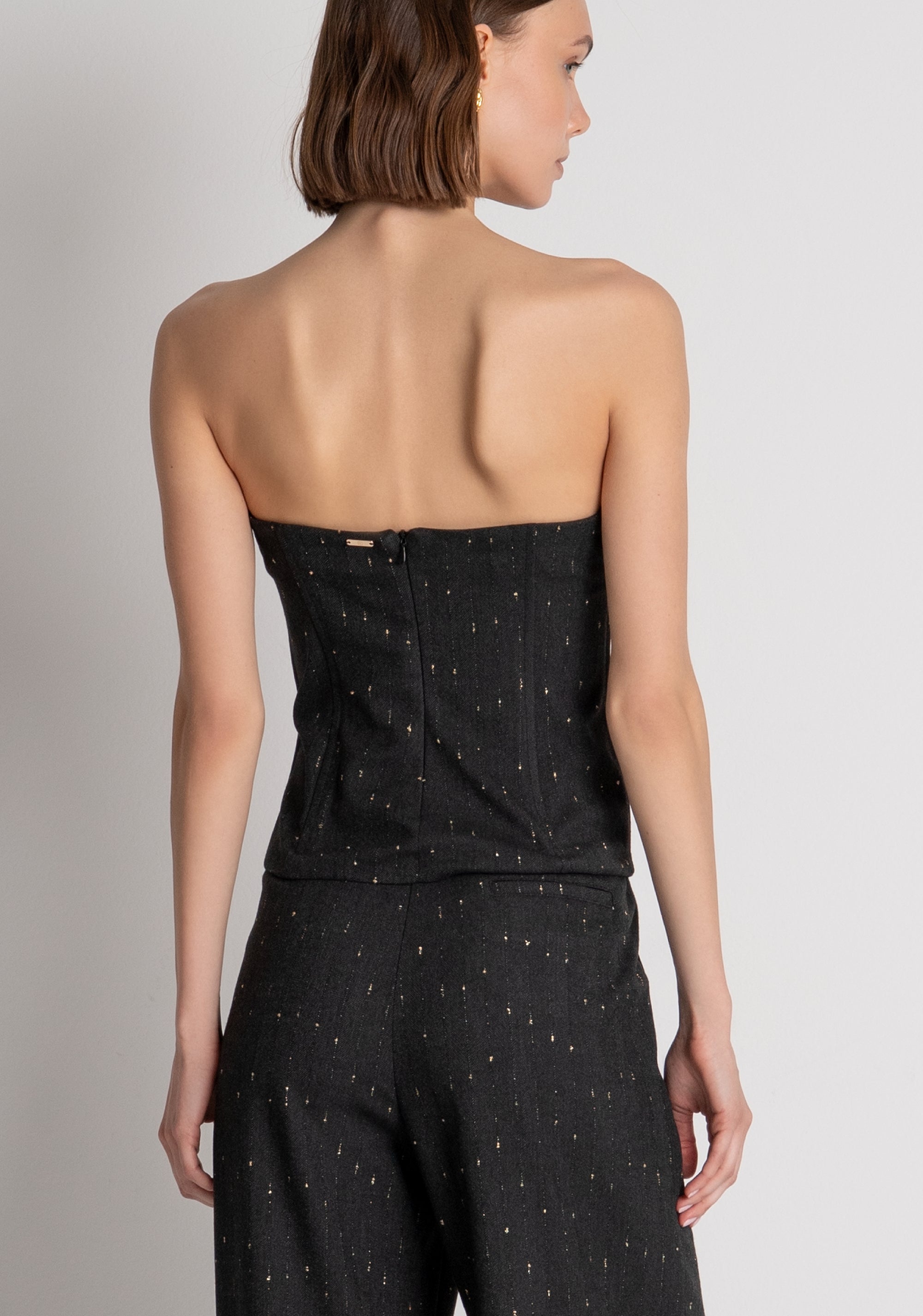 Top slim modello bustier FS26WJ5003W726Q7 FRACOMINA