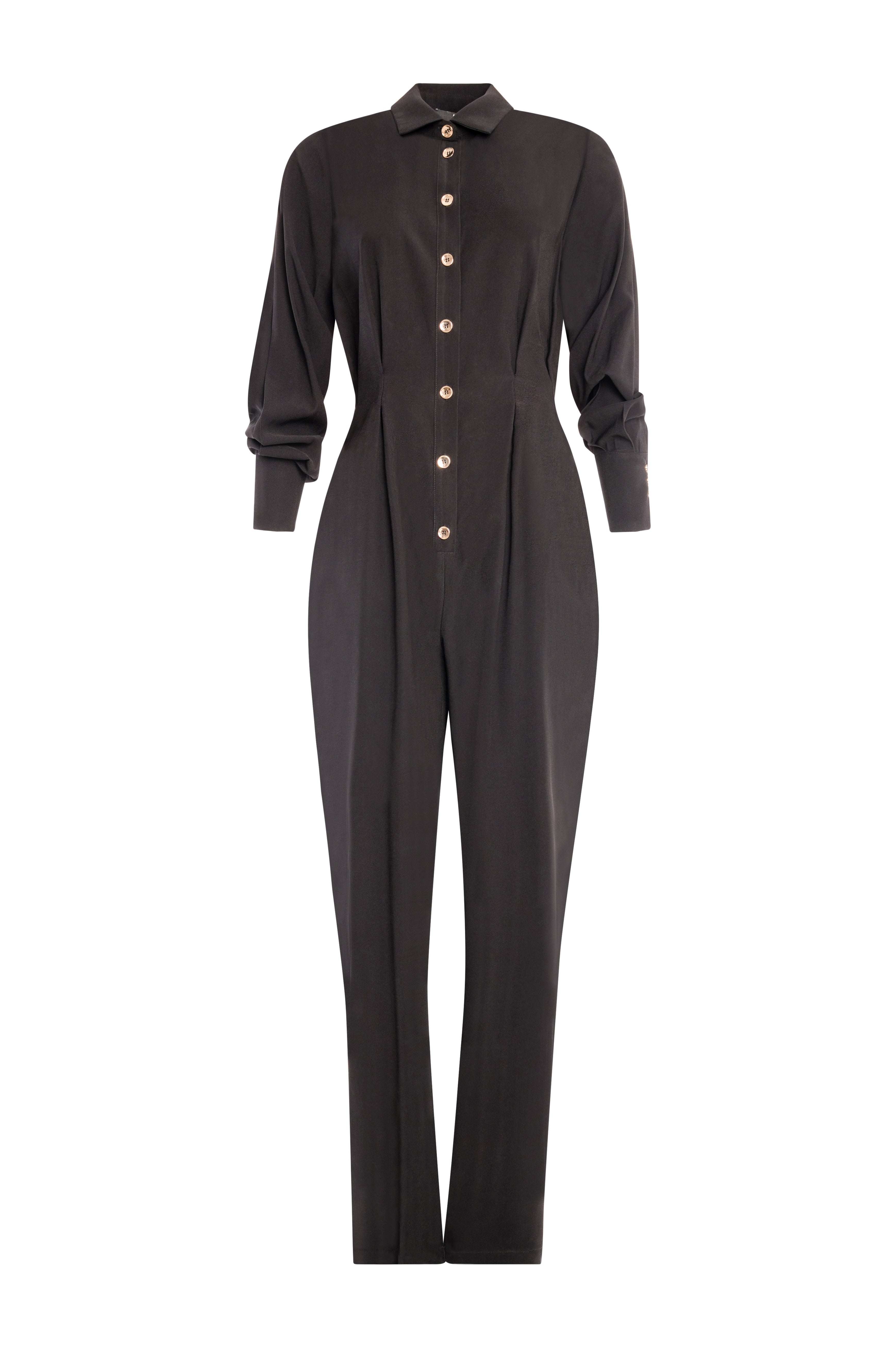 Tuta regular lunga in viscosa stretch FRACOMINA — immagine 5 di 6