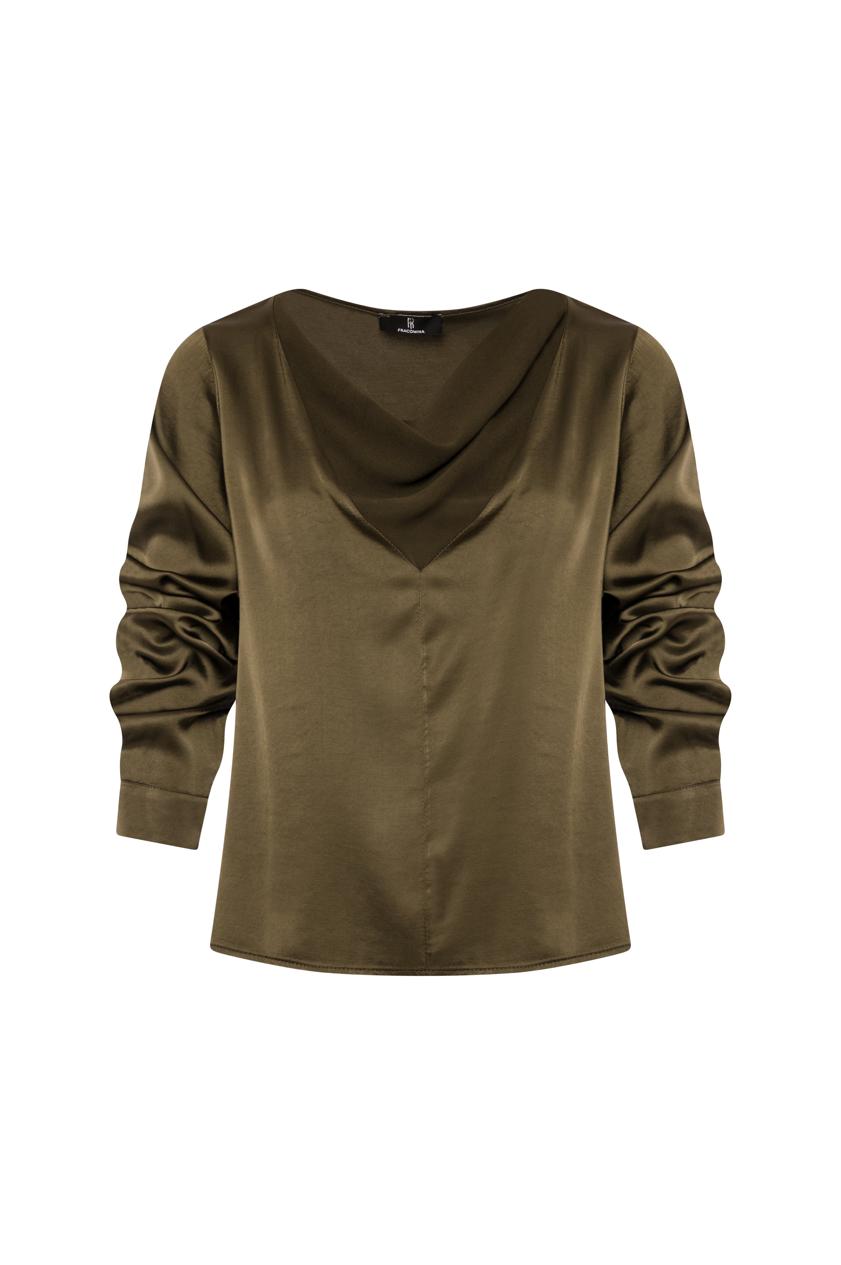 Blusa regular in viscosa FRACOMINA — immagine 1 di 2