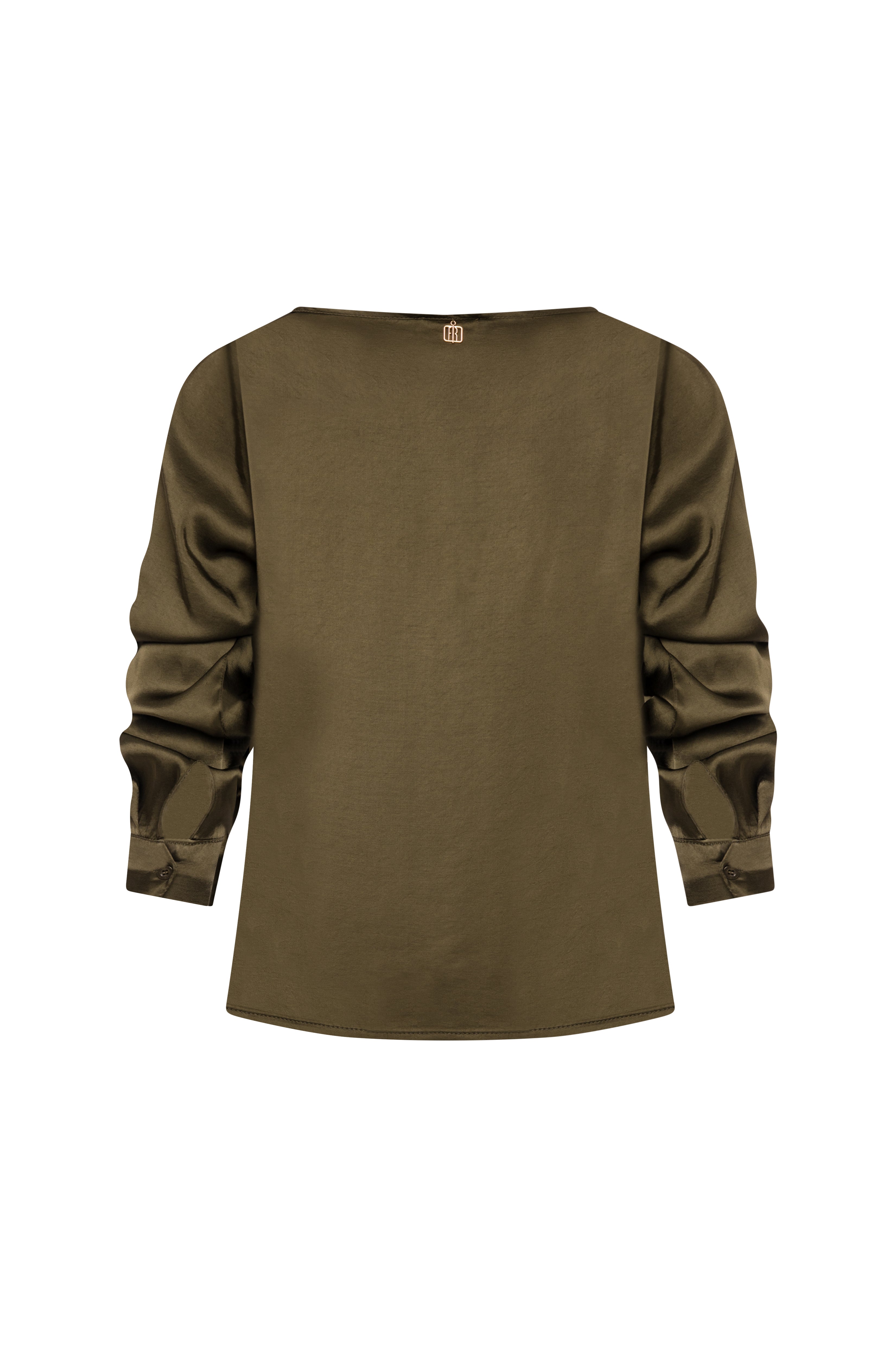 Blusa regular in viscosa FRACOMINA — immagine 2 di 2
