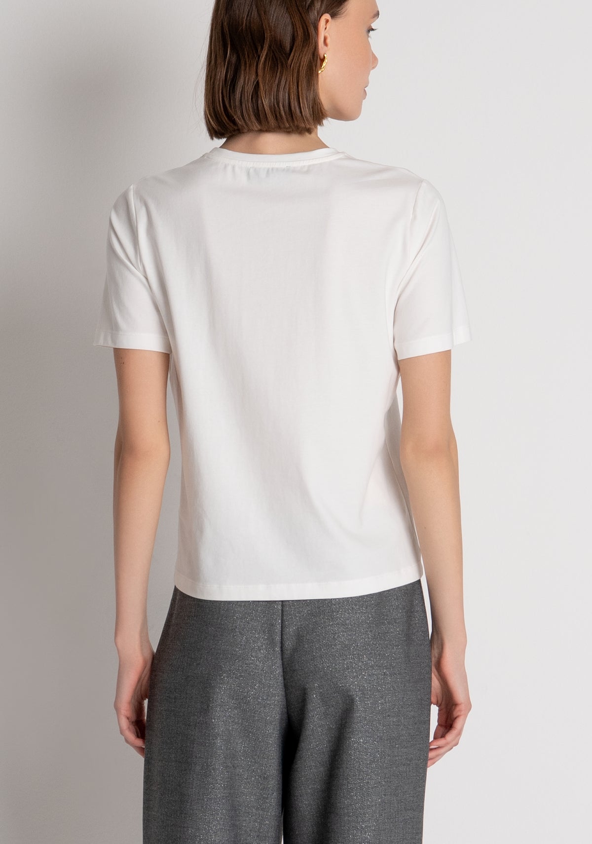 T-shirt regular in jersey di cotone stretch FS26WT3002J401N5 FRACOMINA