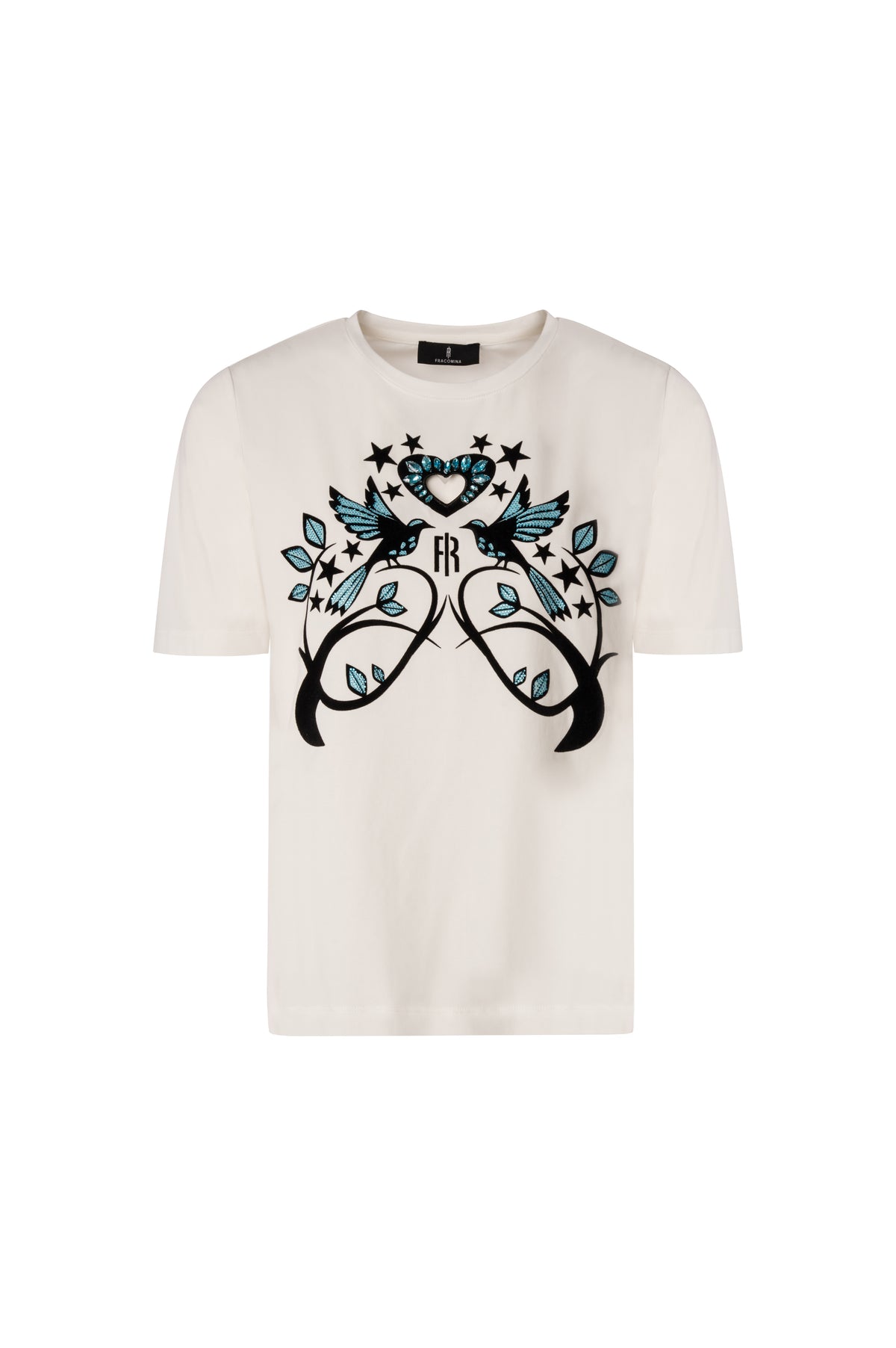 T-shirt regular in jersey di cotone stretch FS26WT3002J401N5 FRACOMINA