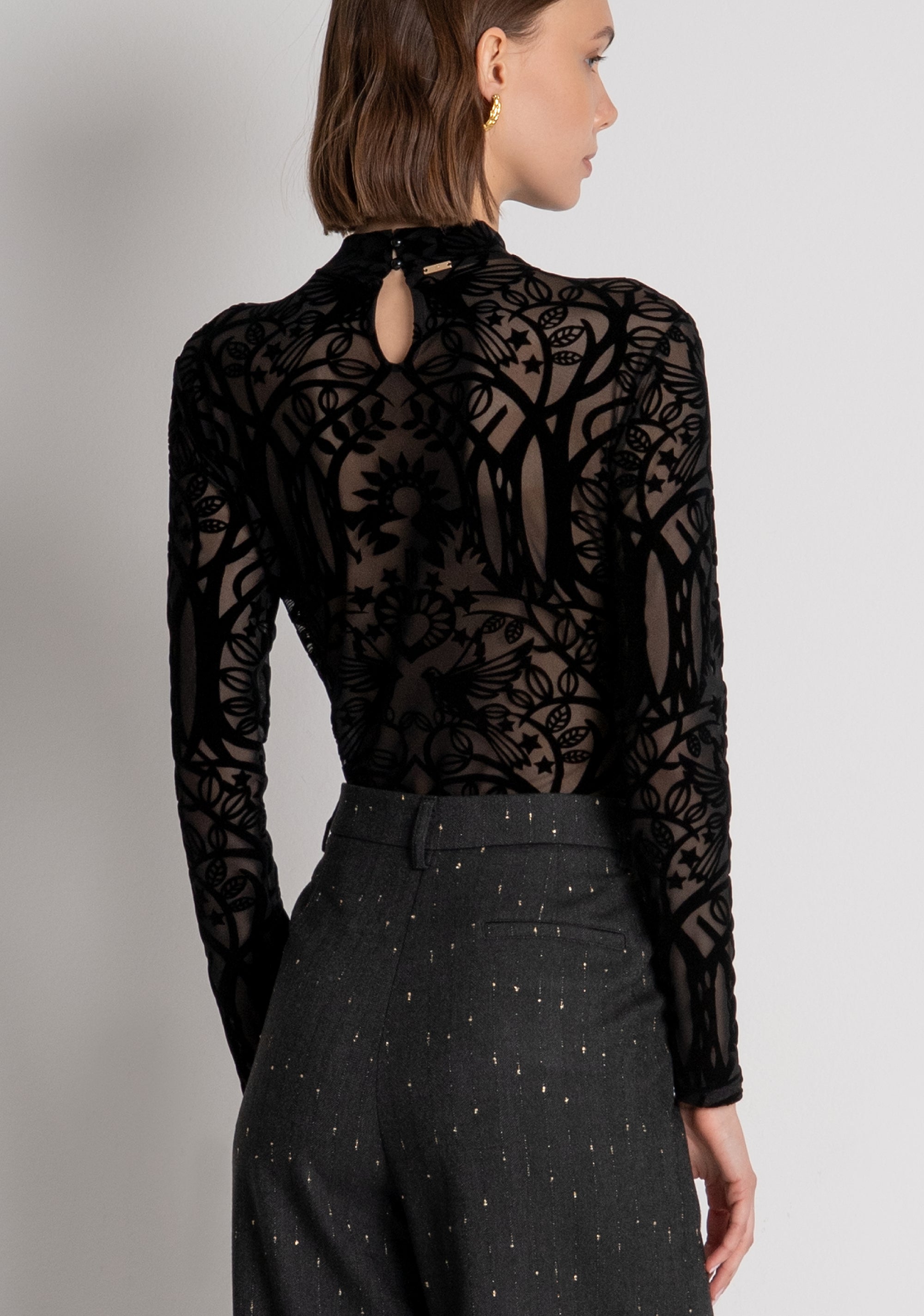 Body slim in pizzo FRACOMINA — immagine 3 di 5