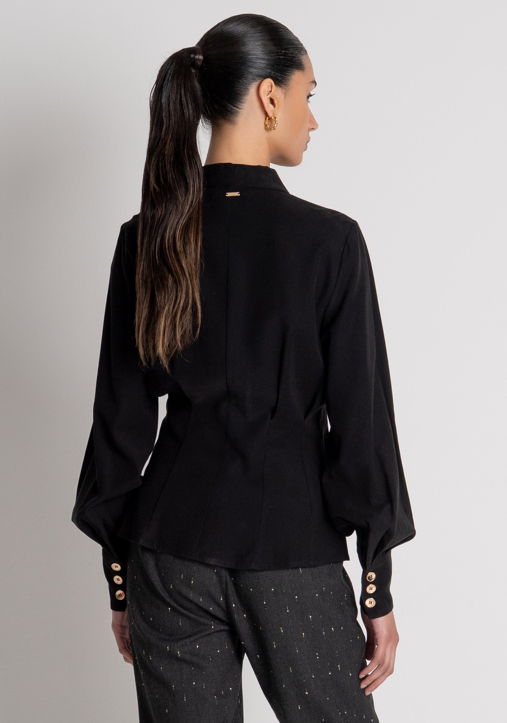 Camicia slim in viscosa FRACOMINA — immagine 3 di 5