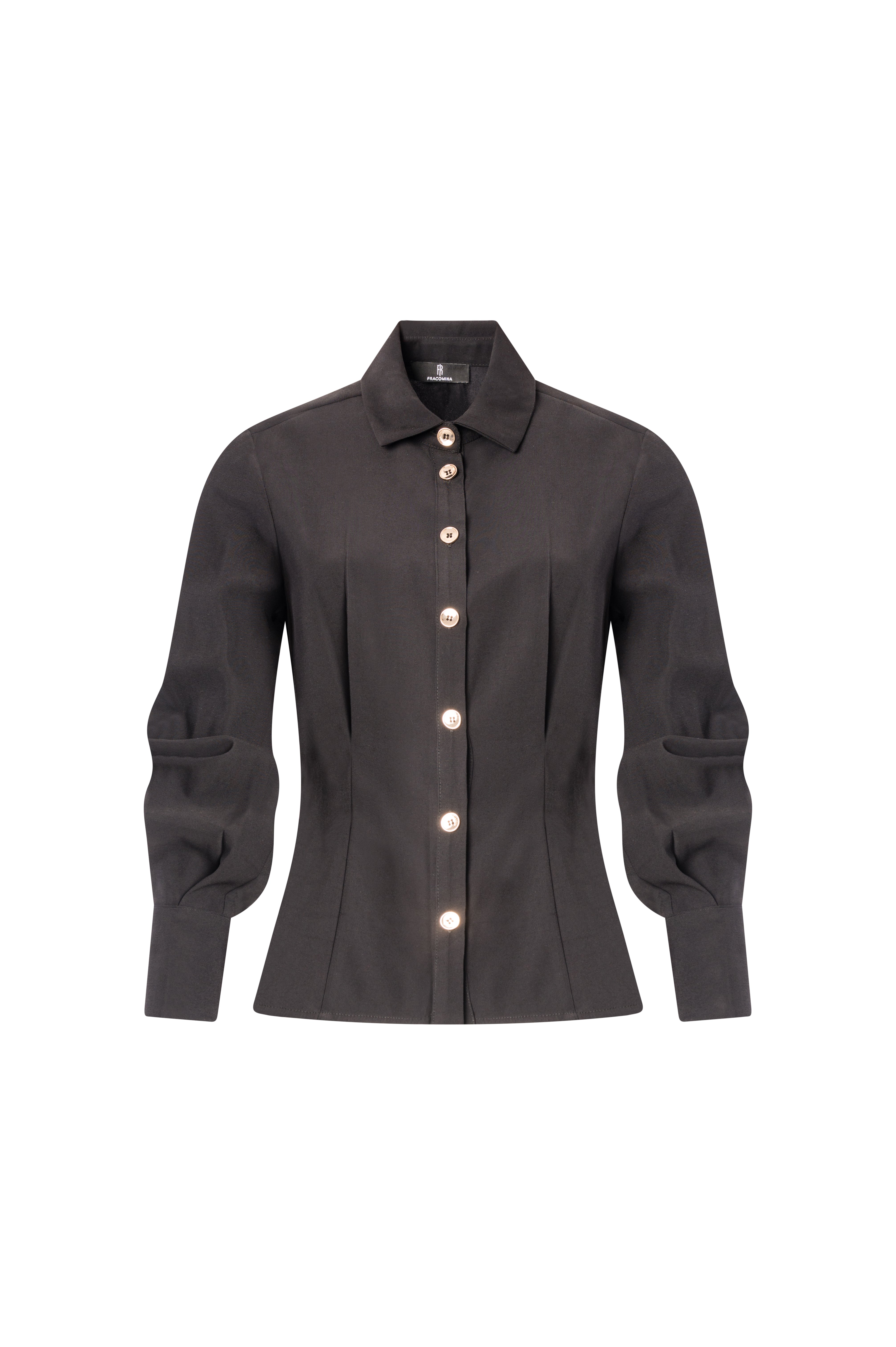 Camicia slim in viscosa FRACOMINA — immagine 4 di 5