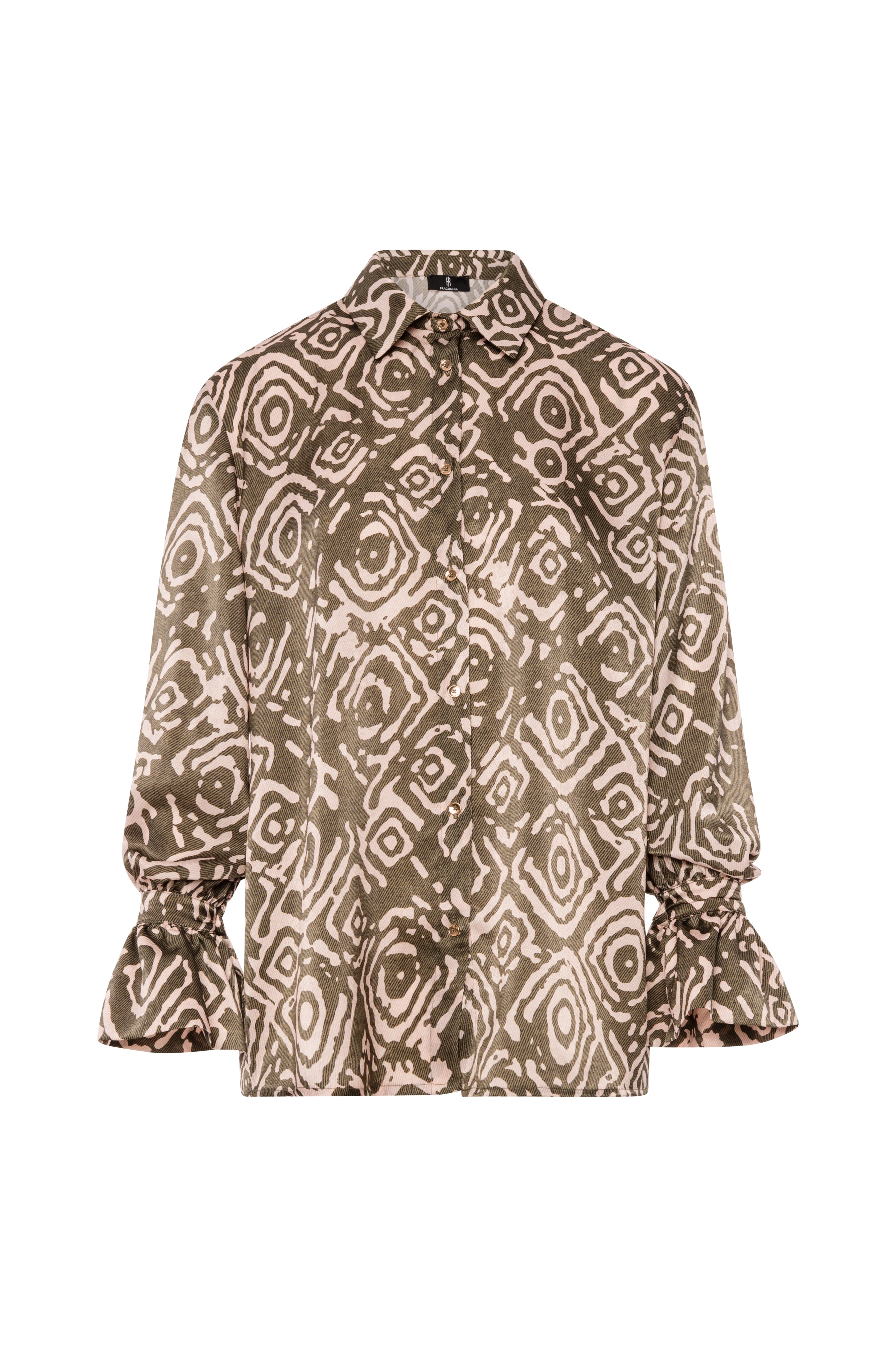 Camicia regular in fantasia geometrica FRACOMINA — immagine 5 di 6