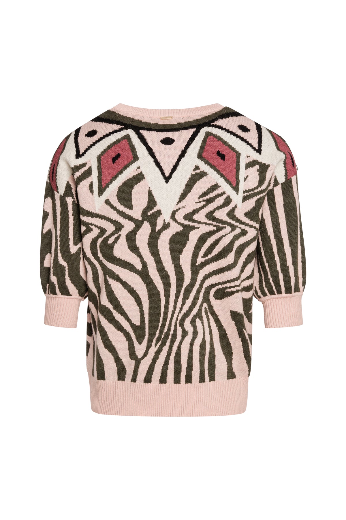 Maglia regular on jacquard animalier FS26WT7003K504F8-K37 Fracomina