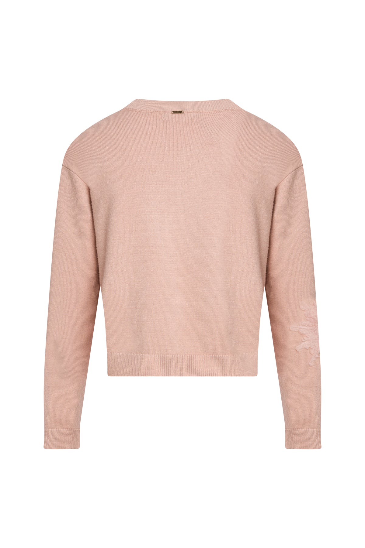 Maglia regular con applicazioni fiori FS26WT7013K502E5-K28 Fracomina