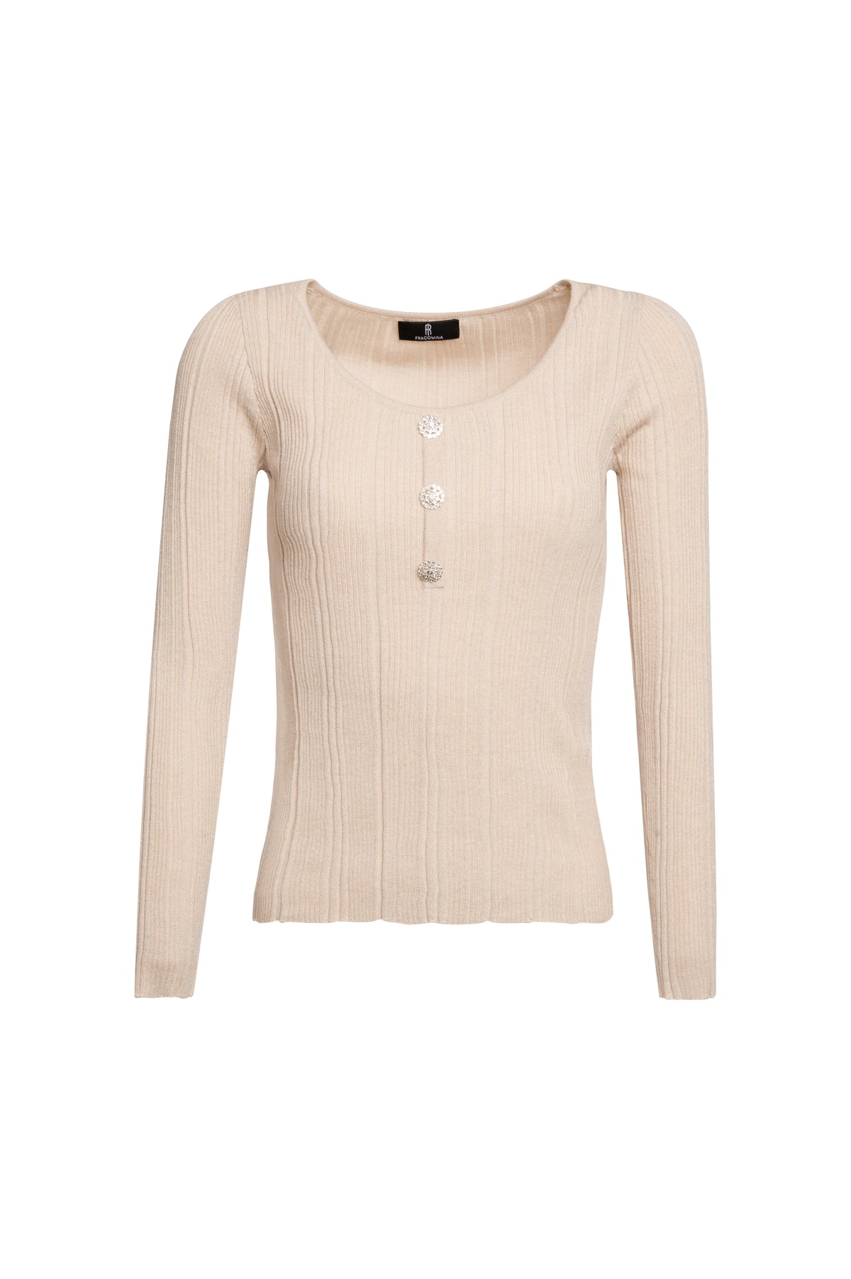 Maglia slim a costine FS26WT7021K492Q7 FRACOMINA
