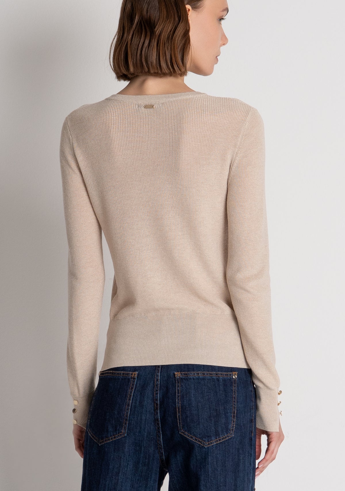 Maglia regular con lana e lurex FS26WT7022K492Q7 FRACOMINA