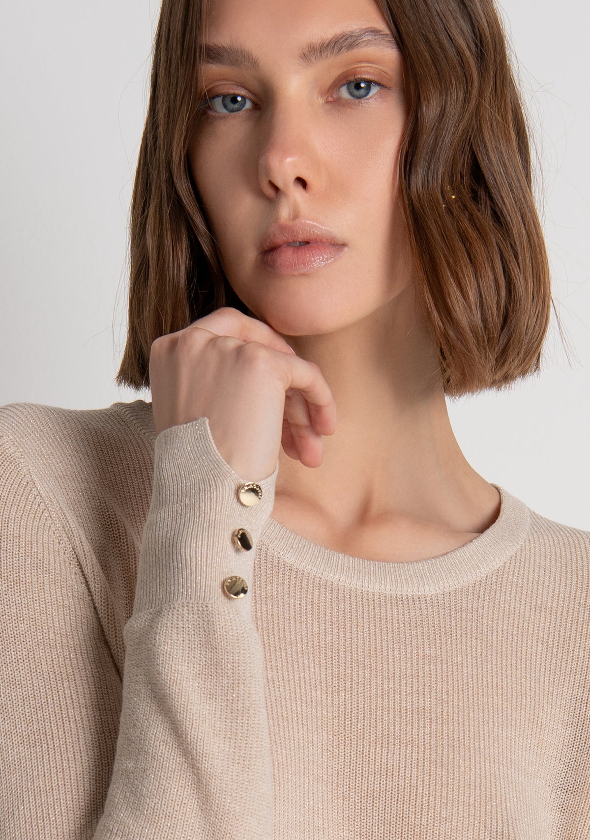 Maglia regular con lana e lurex FS26WT7022K492Q7 FRACOMINA