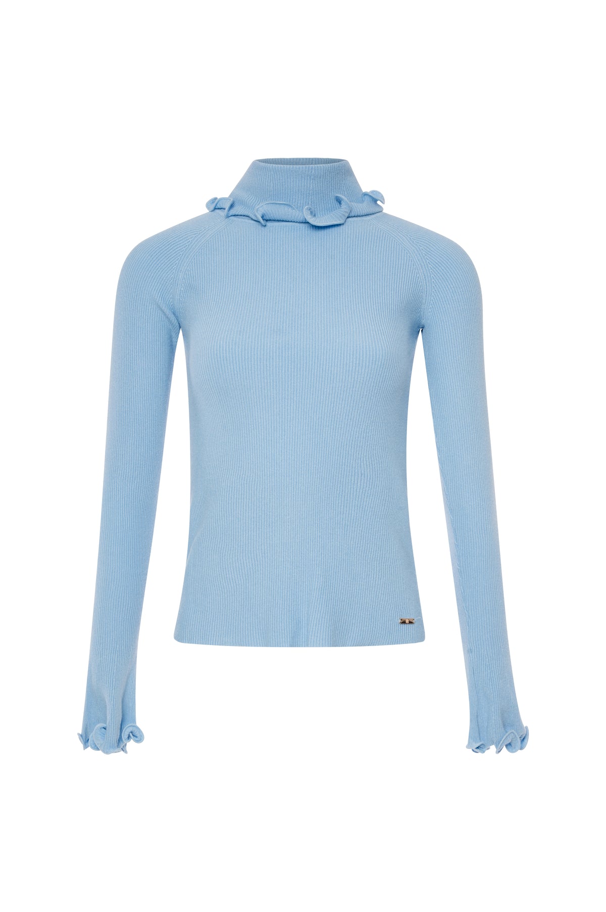 Maglia slim con rouches sul fondo FS26WT7032K42001-KB1 Fracomina