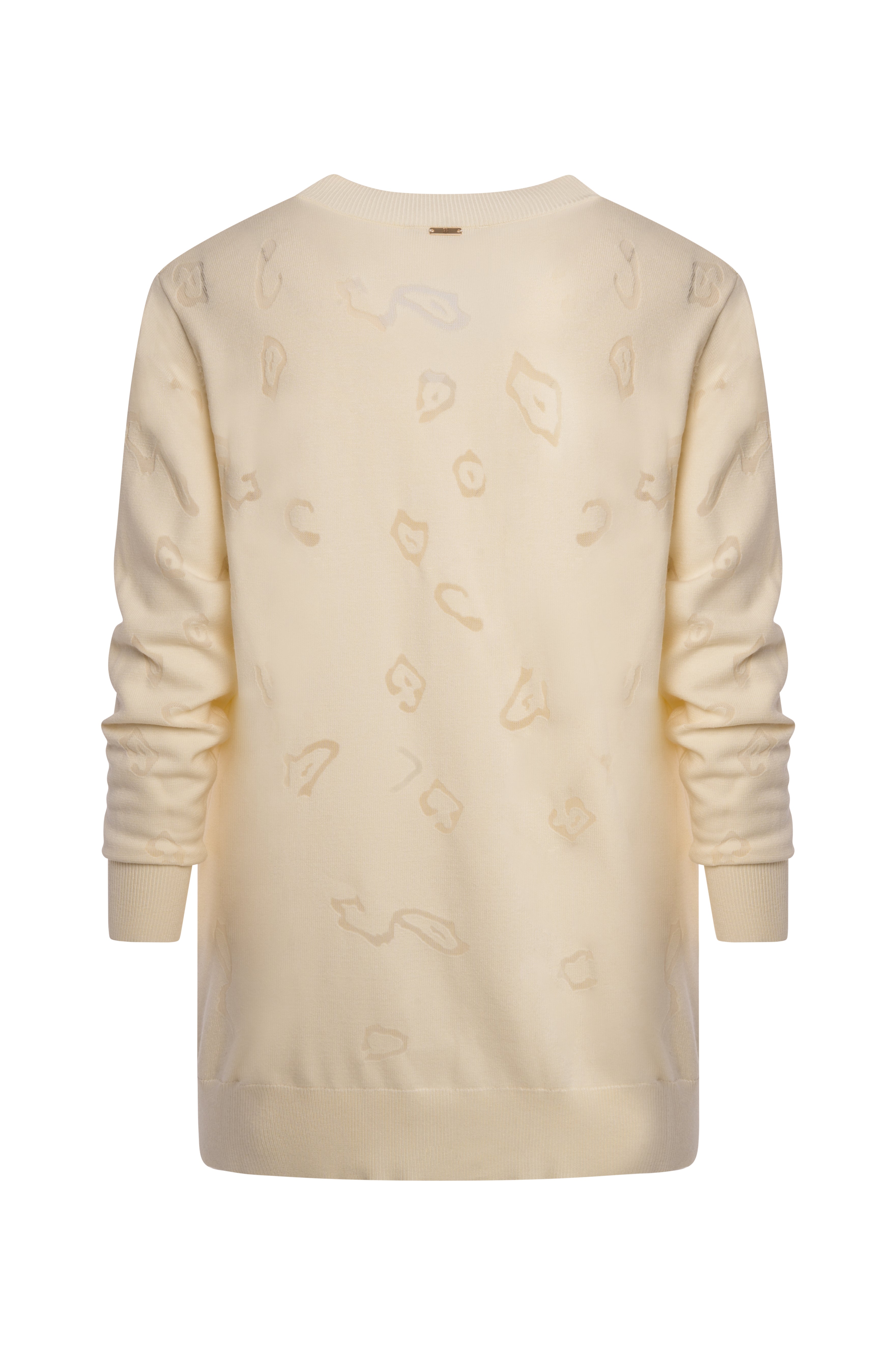 Cardigan regular in fantasia animalier FS26WT8002K414F8-108 Fracomina
