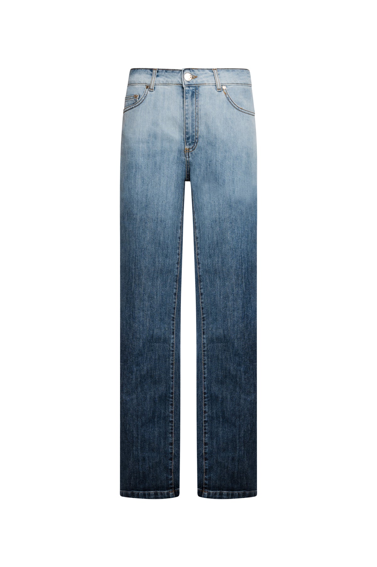 Jeans wide a palazzo in denim con lavaggio sfumato FS26WV3014D401Q1-K18 Fracomina