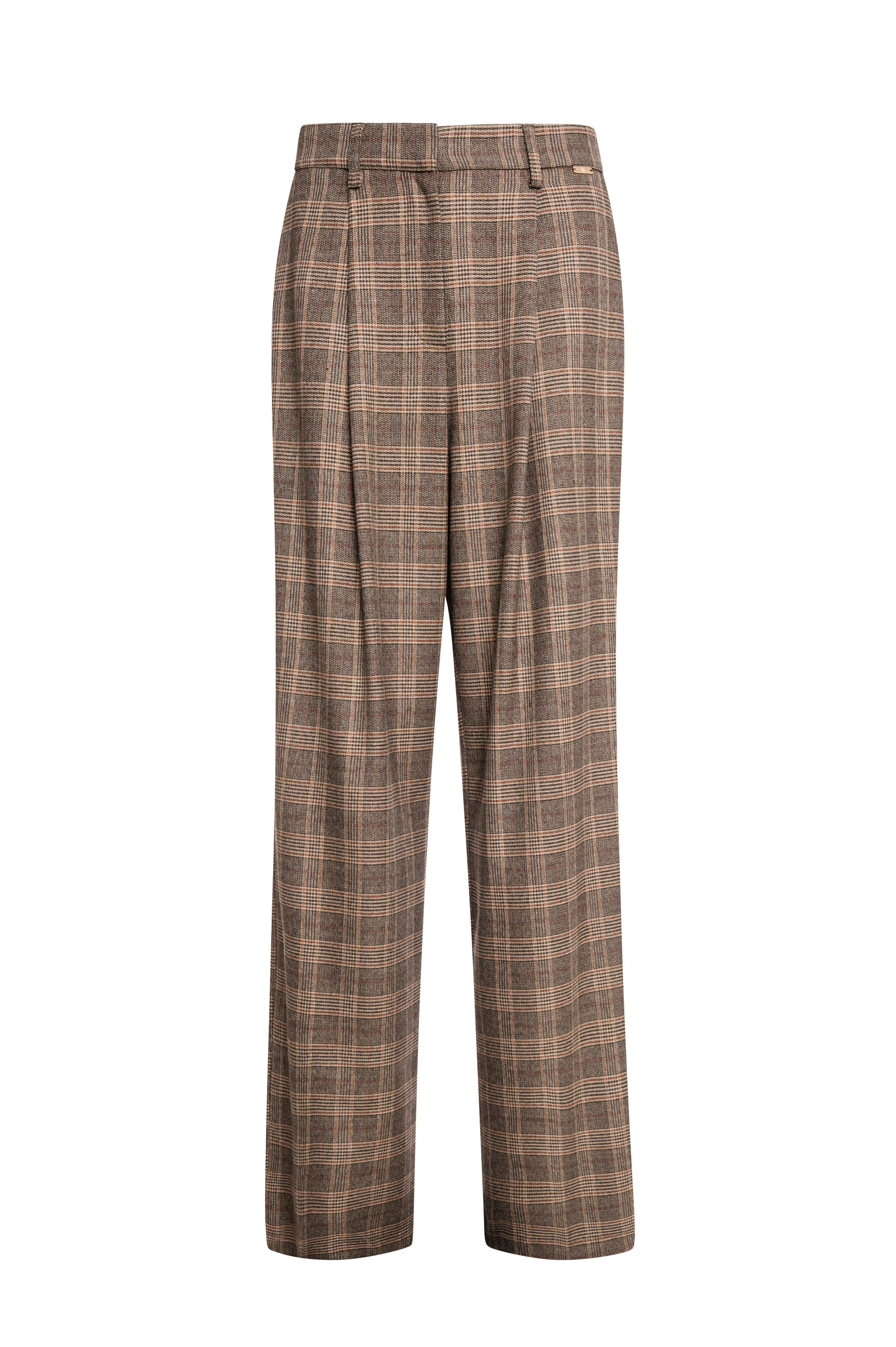 Pantalone wide a palazzo in tessuto Principe di Galles FS26WV3016W49295-K06 Fracomina