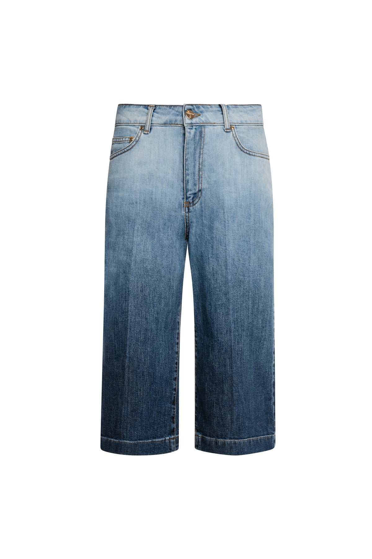 Jeans cropped in denim con lavaggio sfumato FS26WV9003D401Q1-K18 Fracomina