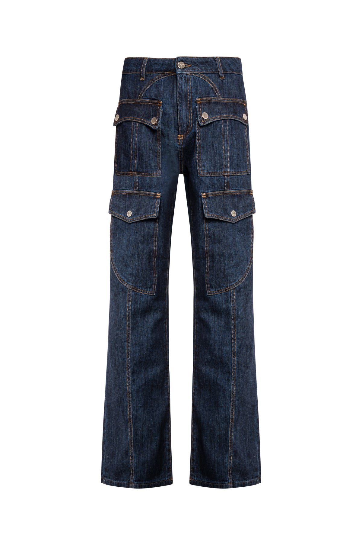 Jeans bootcut in denim con lavaggio scuro FS26WVA001D40993 FRACOMINA