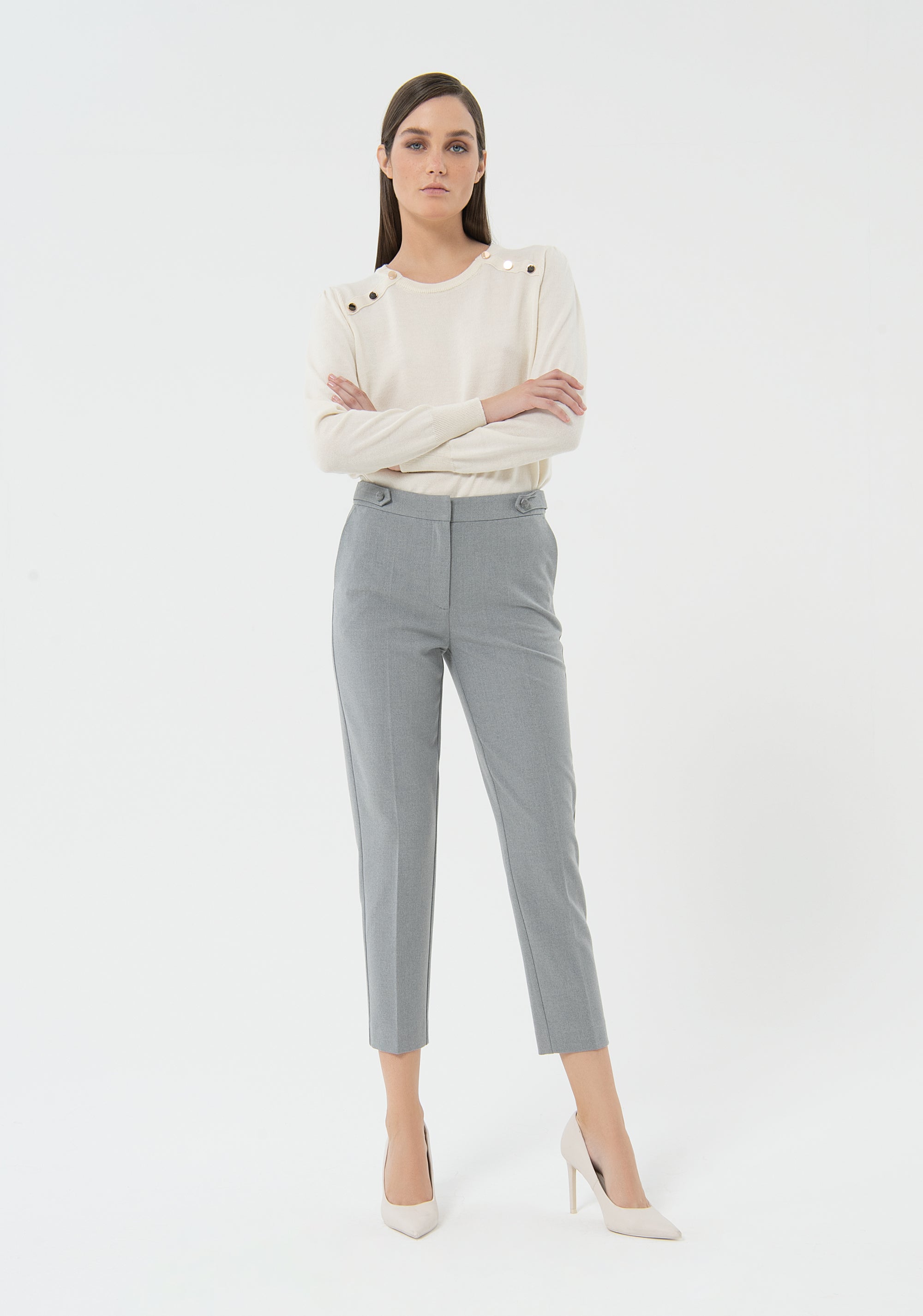 Pantalone Chinos cropped FU23WV4003W5001-156 Fracomina