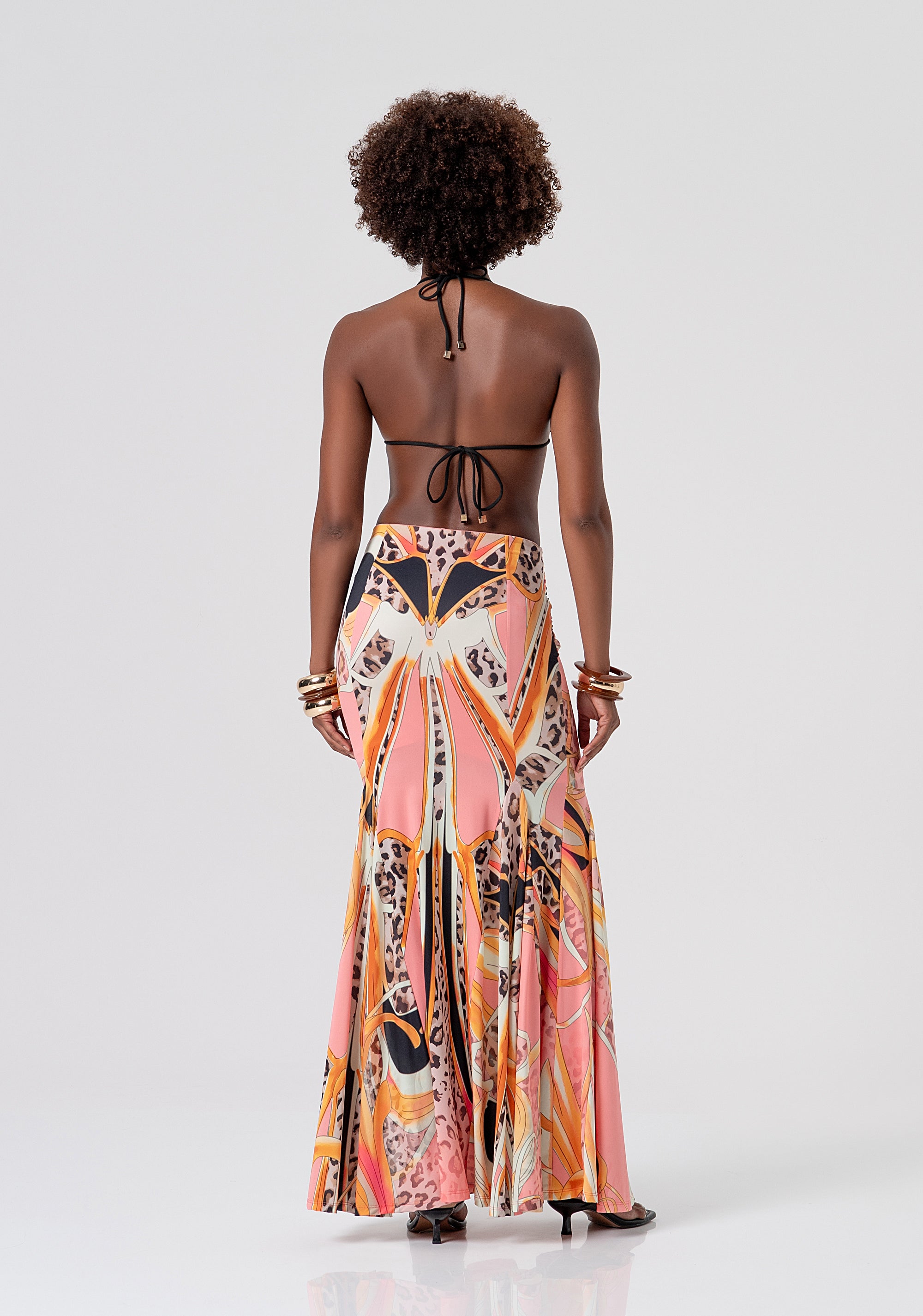 Gonna slim lunga in fantasia FV26SG3001J493J8-222 Fracomina