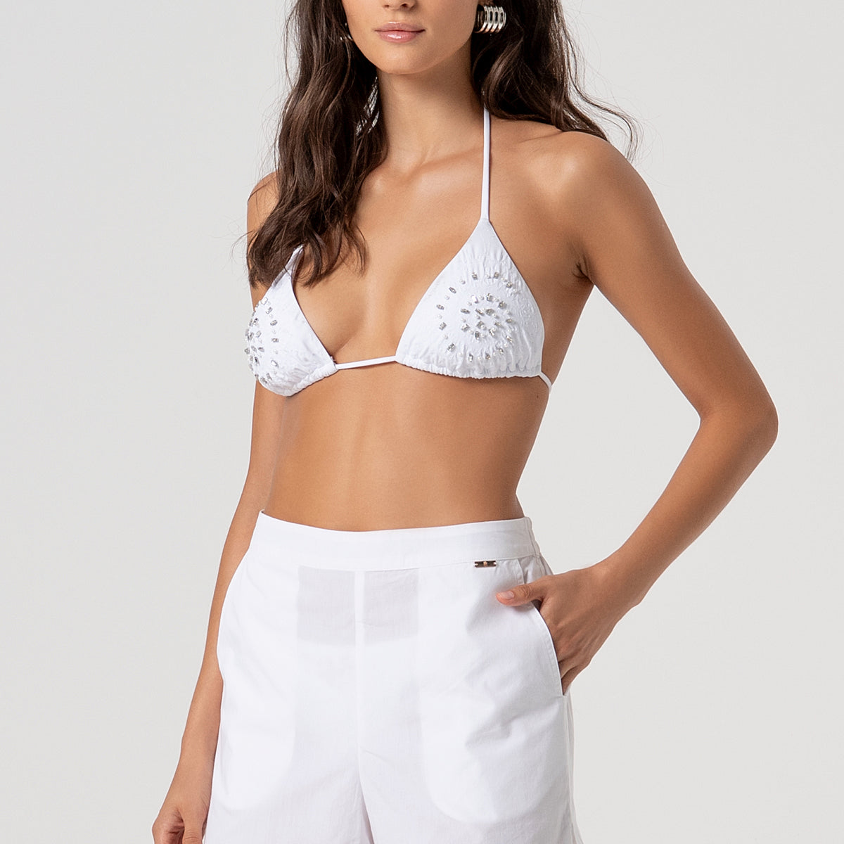 Nautica Pantaloncini Donna In Cotone Vita Media - 12,7 Cm Di Cucitura Con Tasche Frontali - Nero - Taglia 40