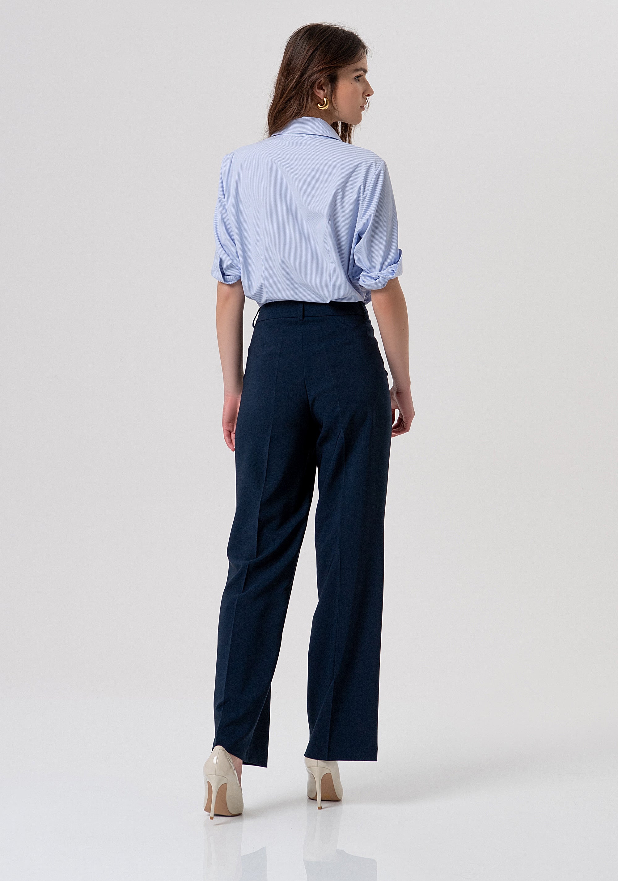 Pantalone regular a vita alta FY26SV2034W42901-117 Fracomina