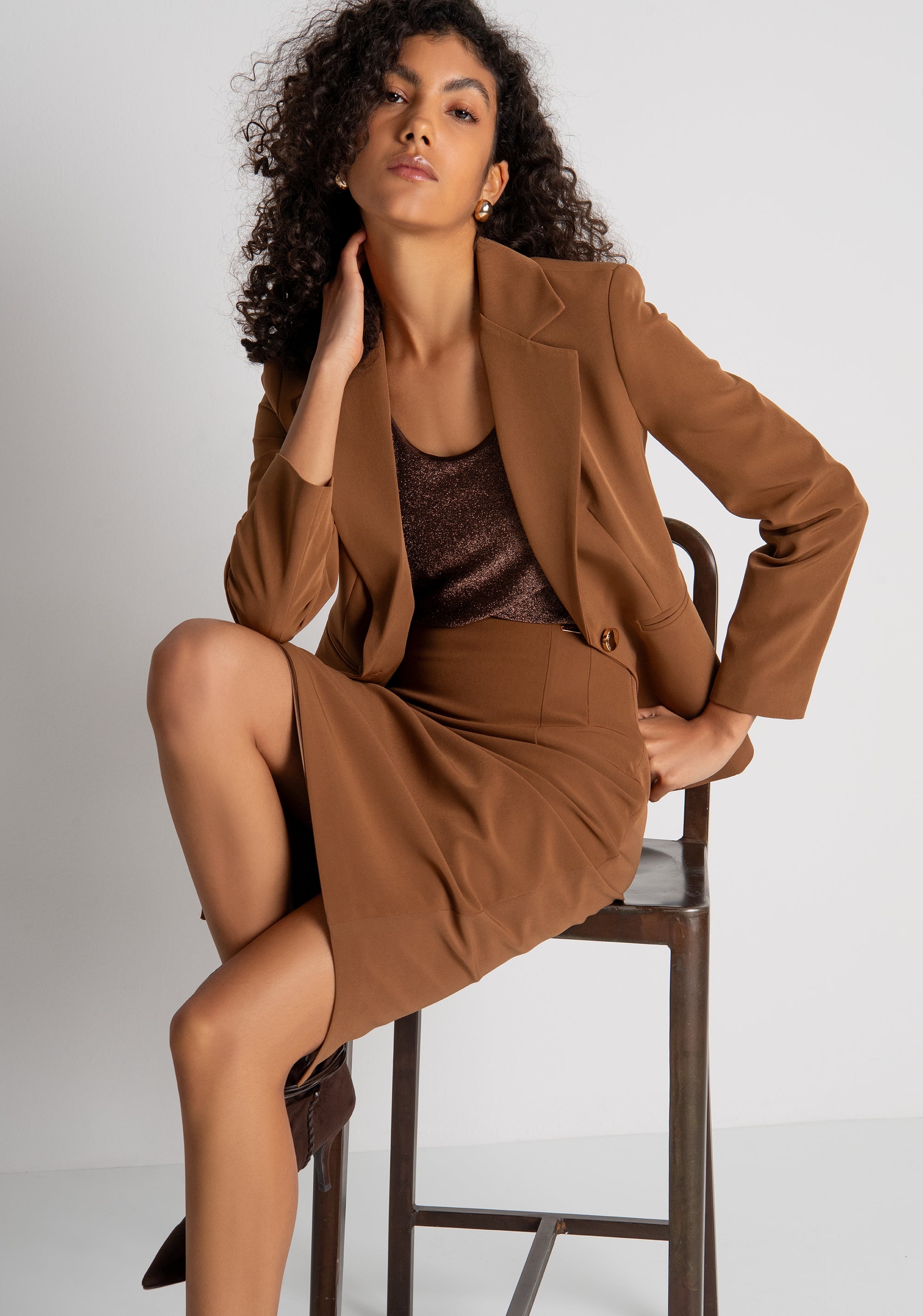 Blazer regular monopetto FRACOMINA — immagine 1 di 6