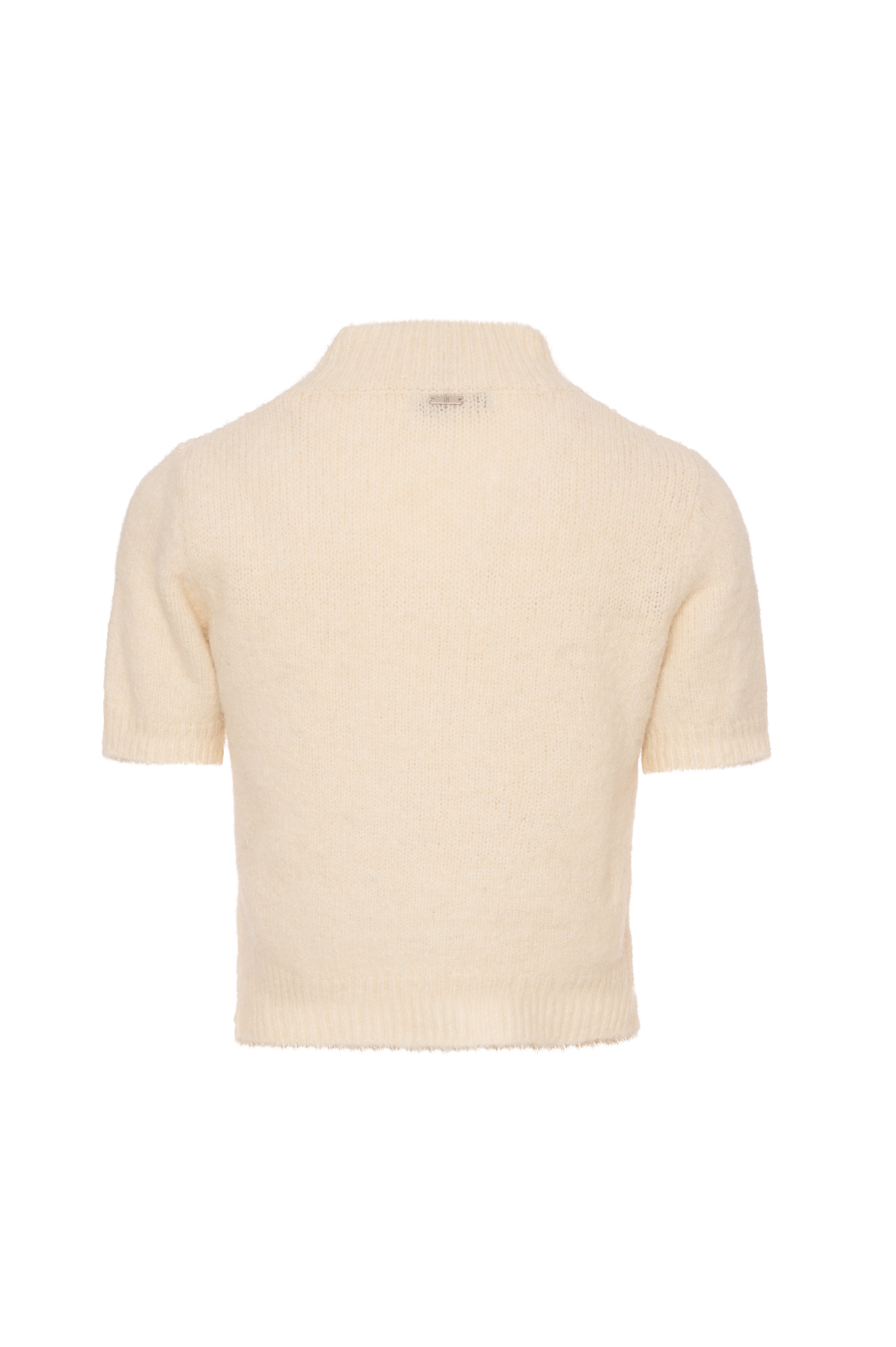 Maglia cropped con applicazioni luminose FY26WT7059K563R9-K59 Fracomina