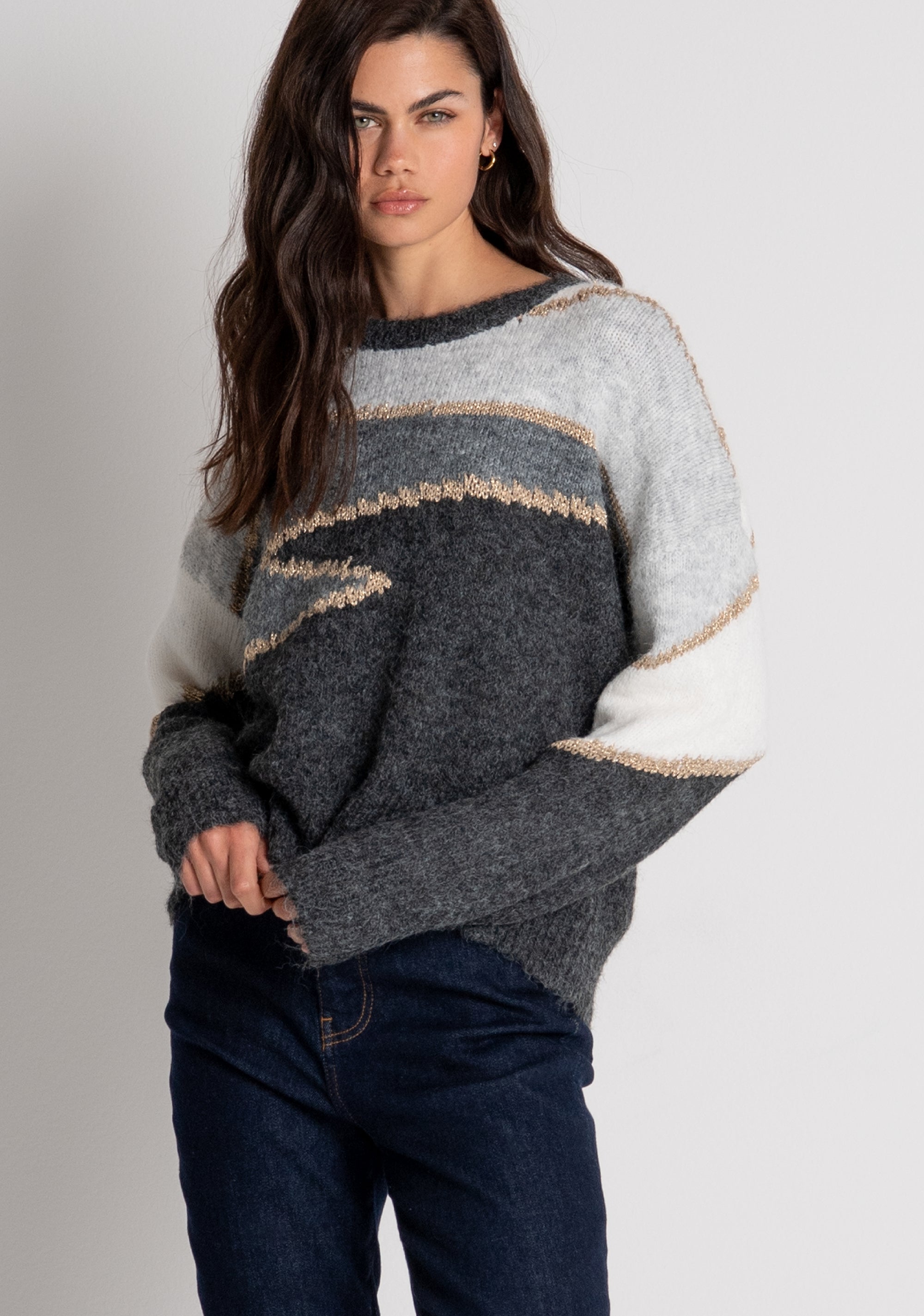Maglia regular in jacquard FY26WT7064K563F8 FRACOMINA