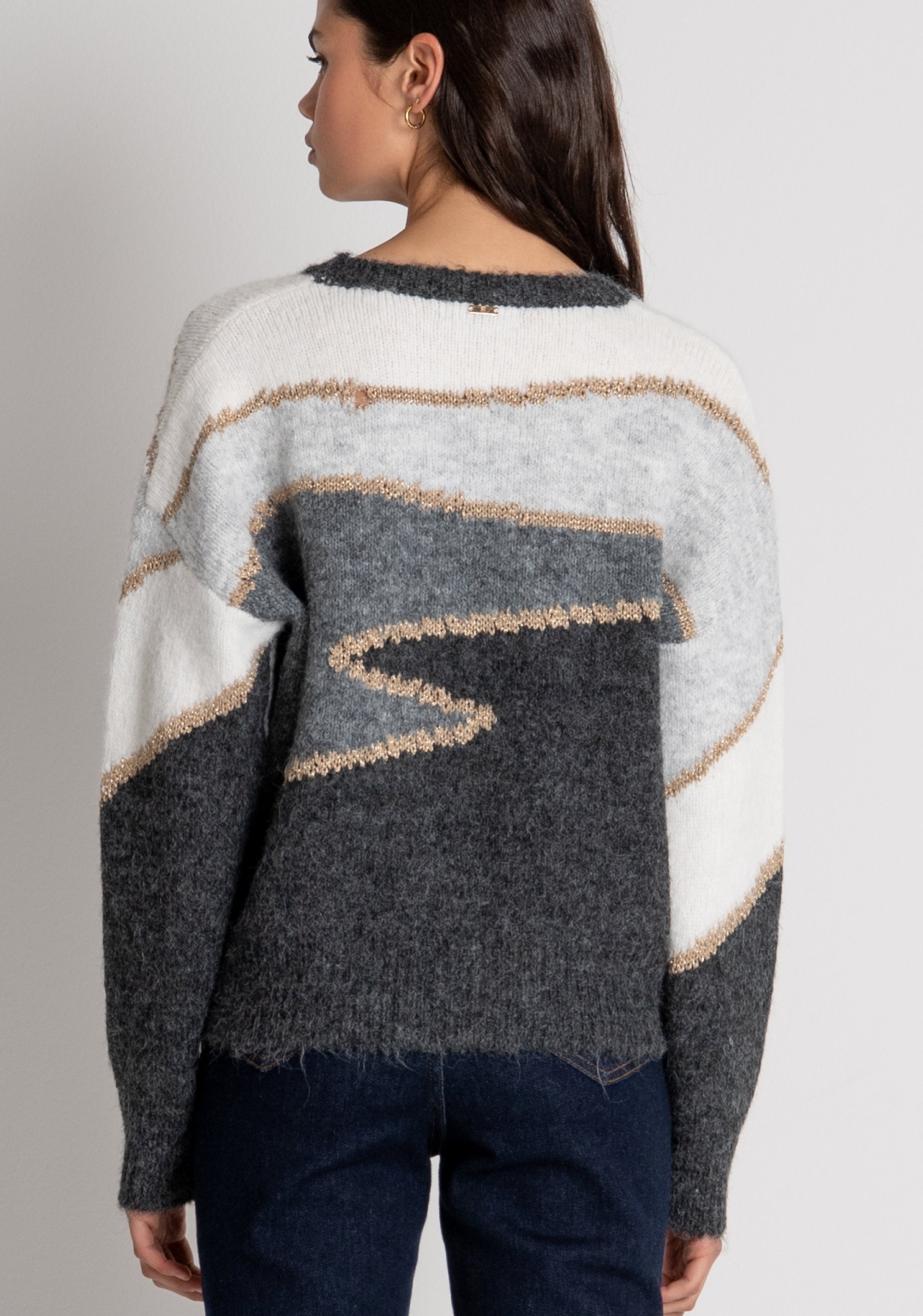 Maglia regular in jacquard FY26WT7064K563F8 FRACOMINA