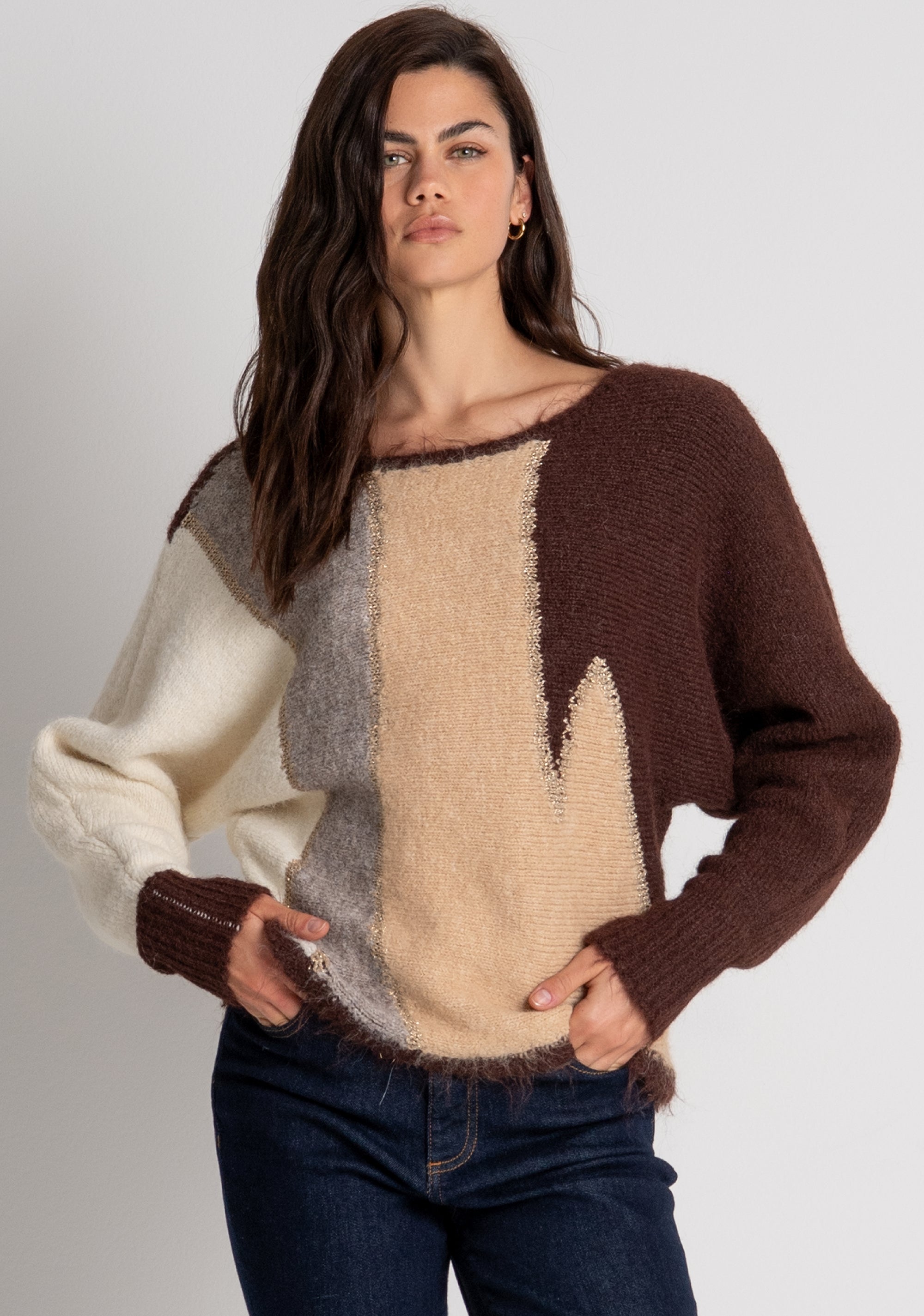 Maglia over multicolor FY26WT7065K563F8 FRACOMINA