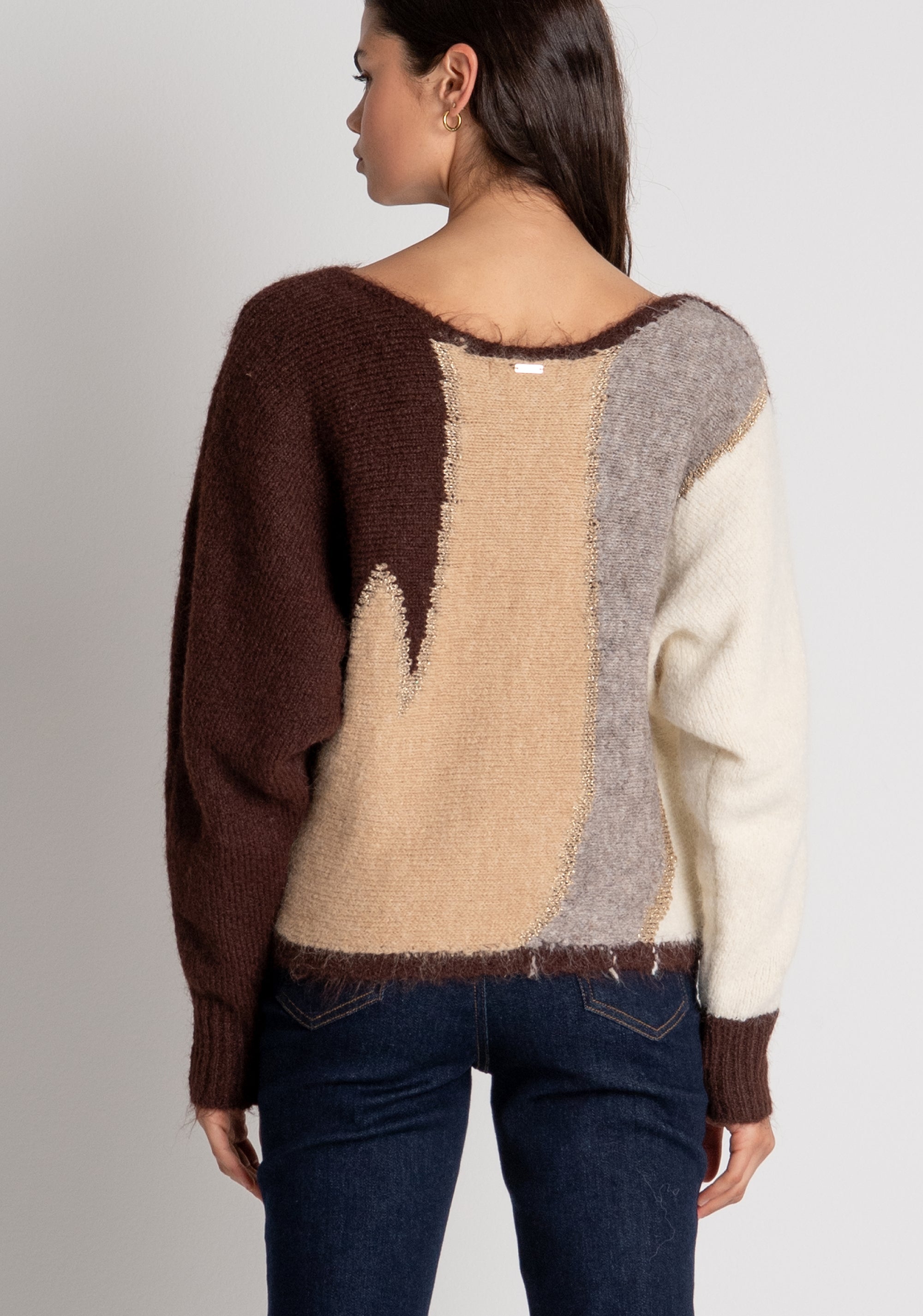 Maglia over multicolor FY26WT7065K563F8 FRACOMINA