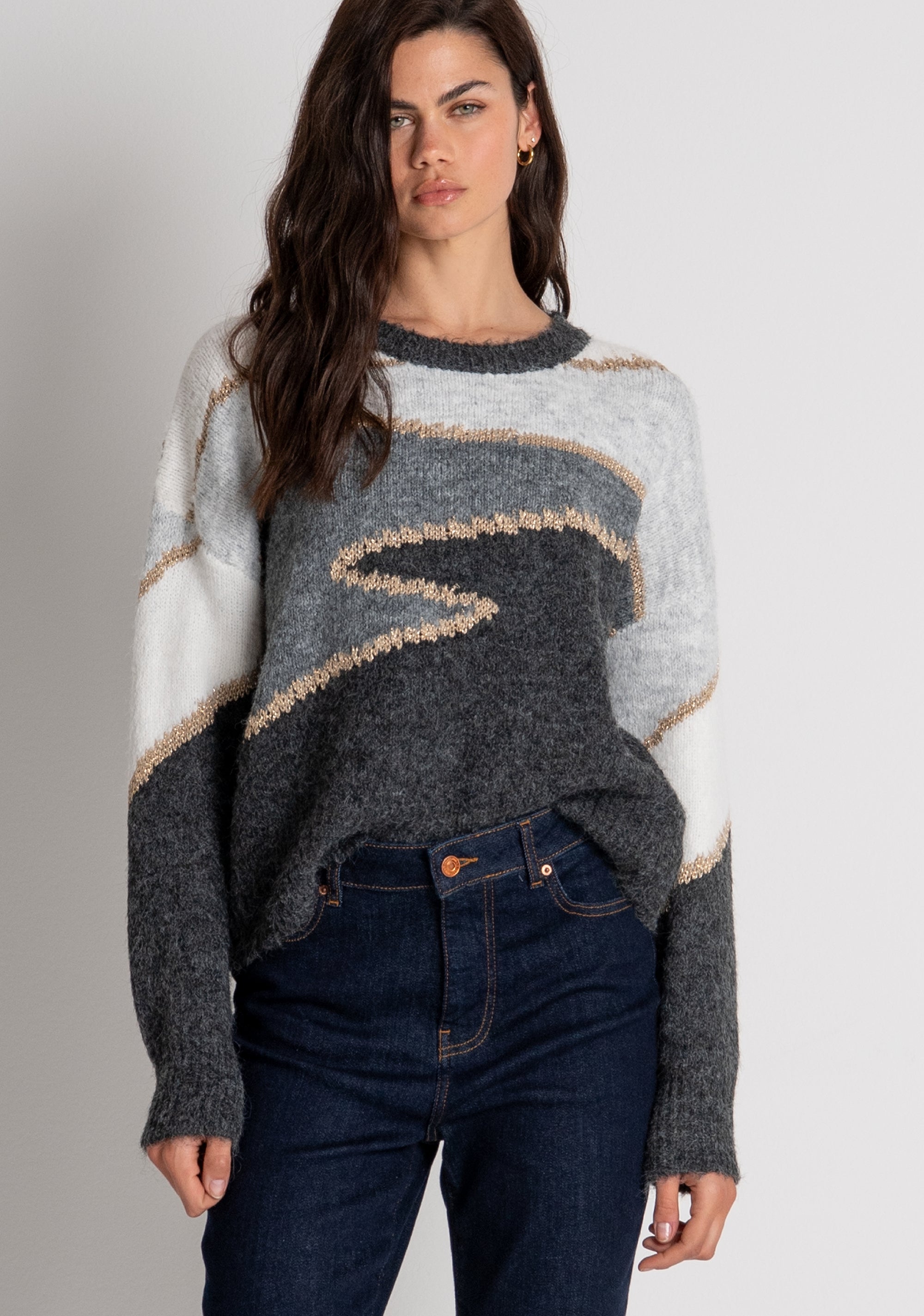 Jeans slim in denim con lavaggio scuro FRACOMINA — immagine 2 di 6
