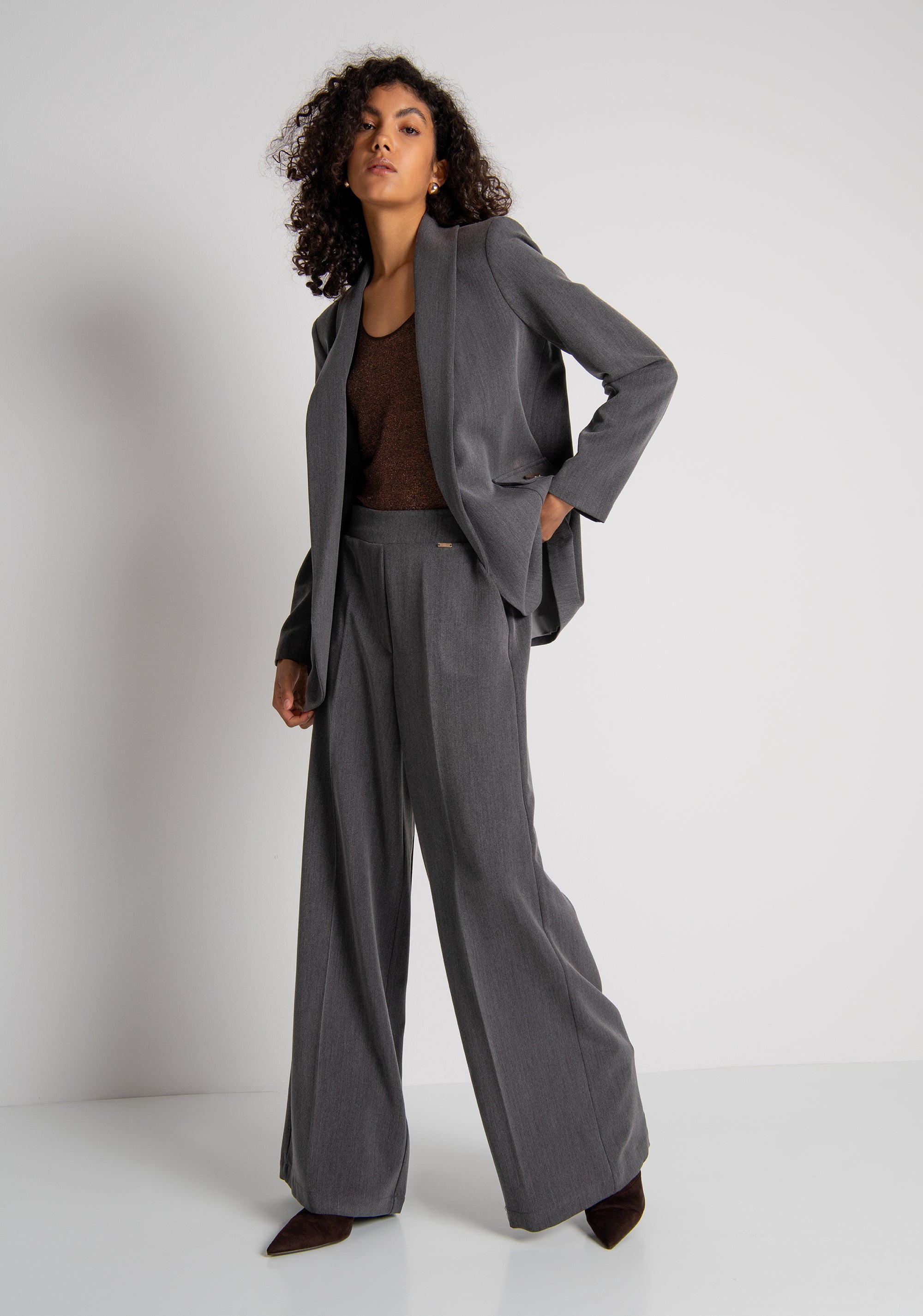 Pantalone flare a vita alta FY26WV3011W76101 FRACOMINA