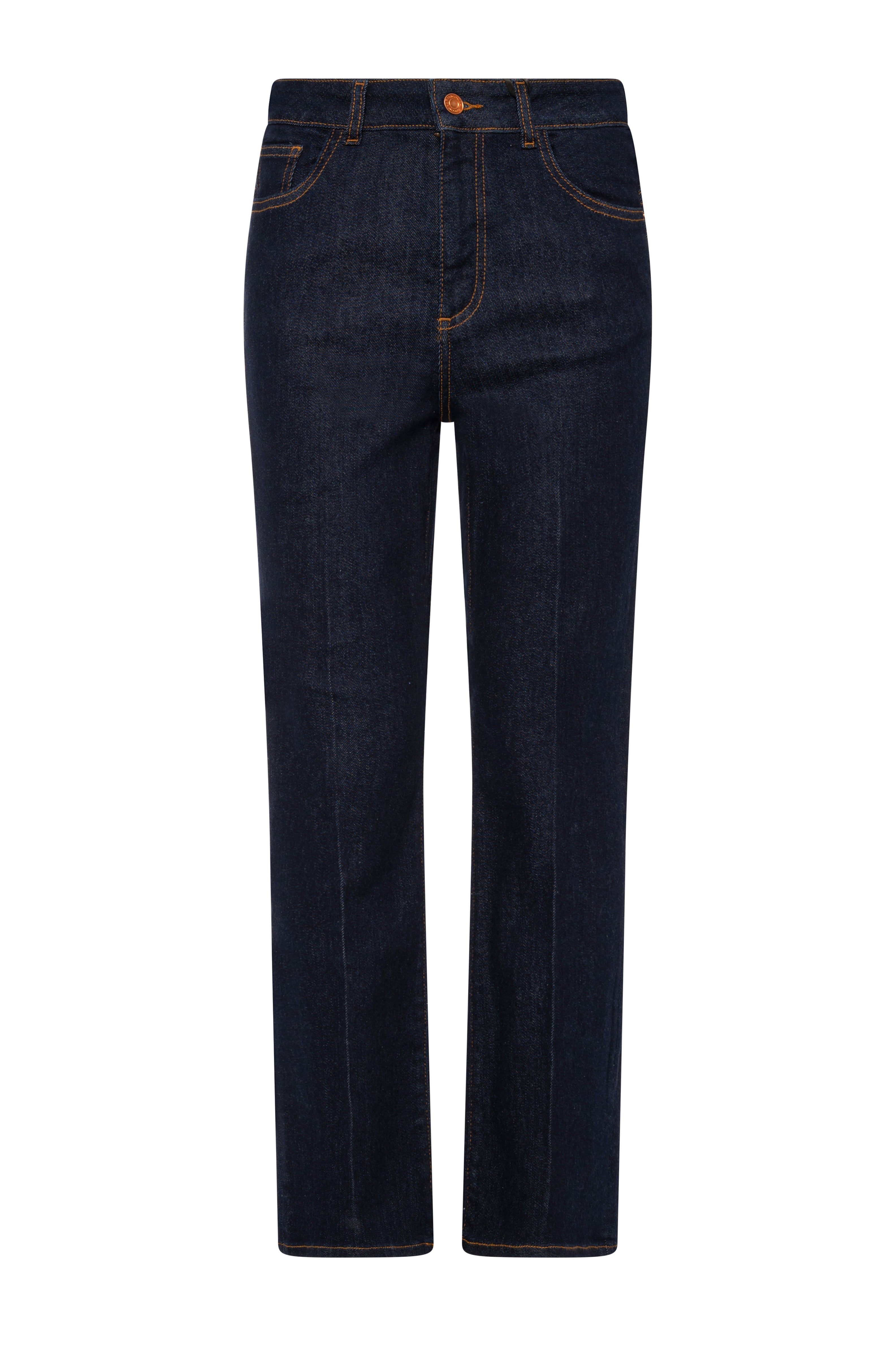 Jeans cropped in denim con lavaggio raw FY26WV9006D46093 FRACOMINA