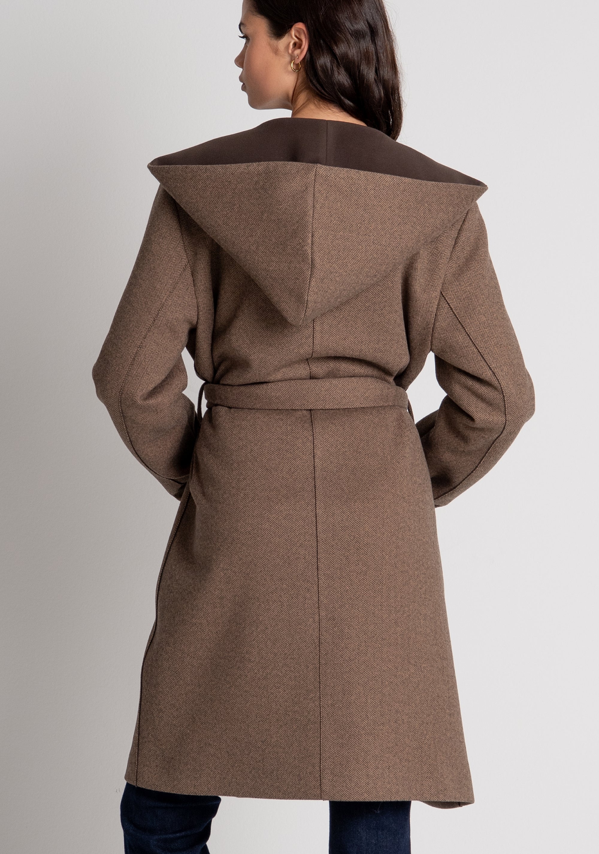 Cappotto regular lungo con cappuccio FZ26WC1002W86401 FRACOMINA