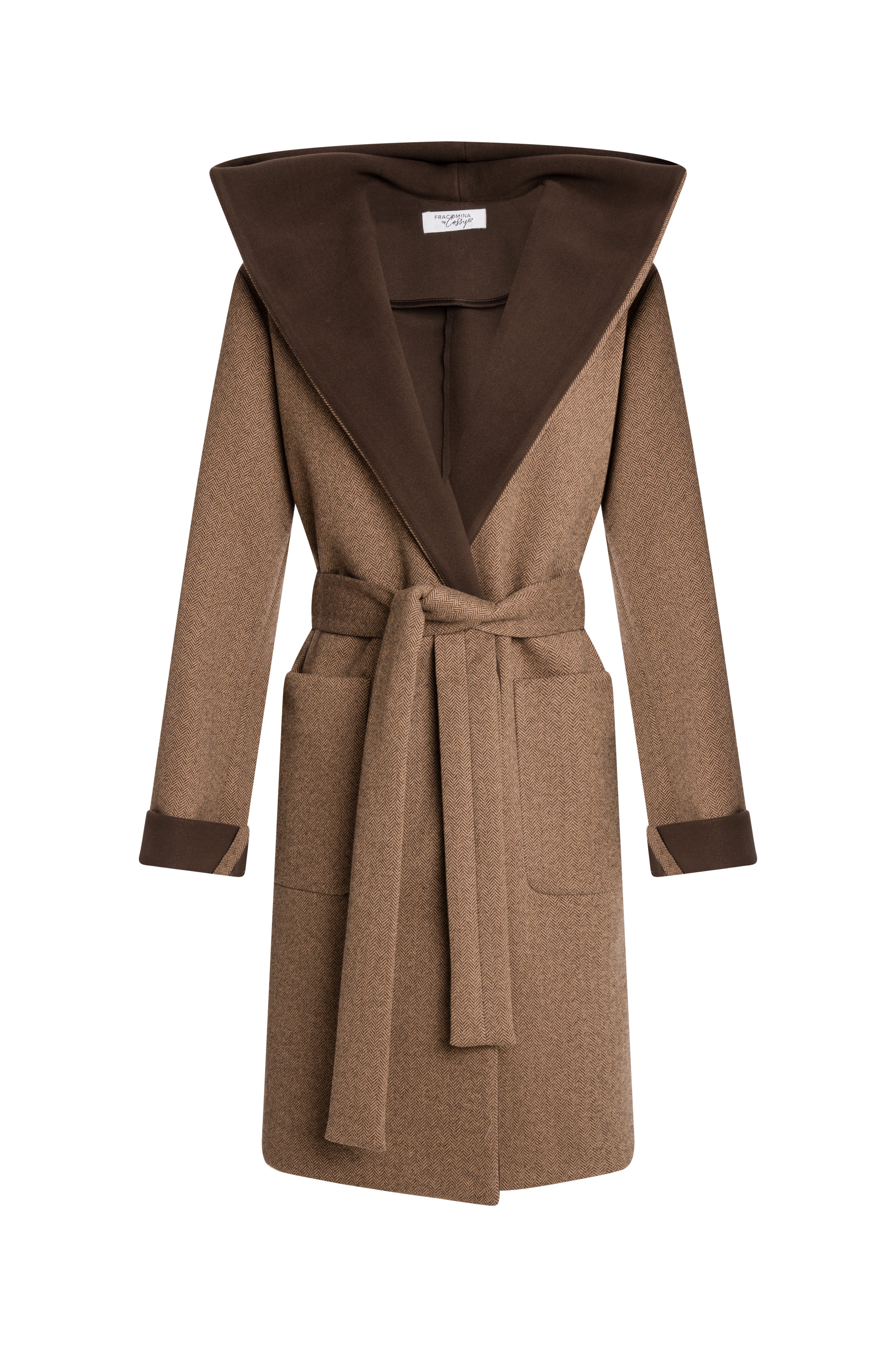 Cappotto regular lungo con cappuccio FZ26WC1002W86401 FRACOMINA