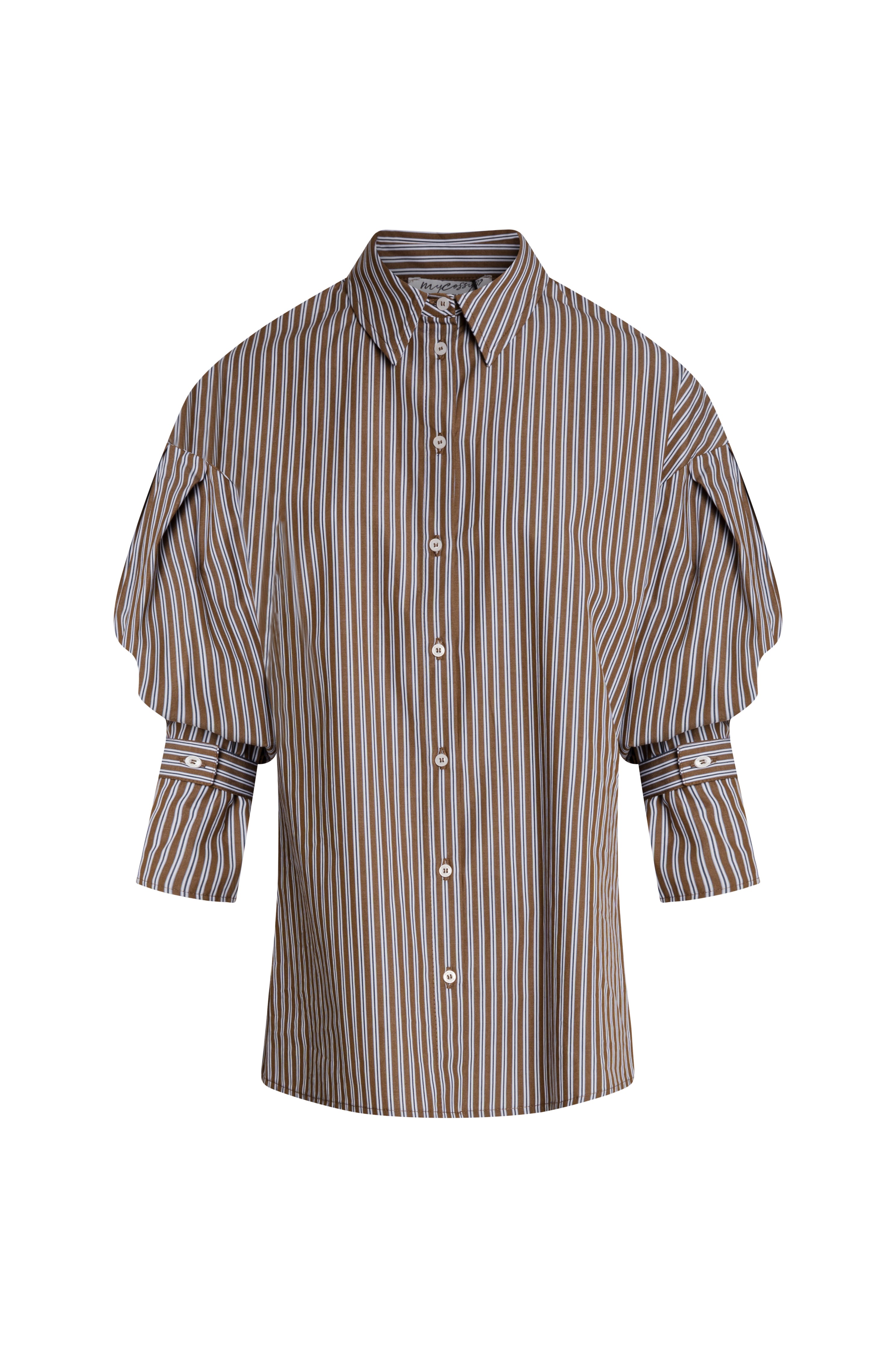 Camicia regular in cotone a righe FZ26WT6002W402N8-KM9 Fracomina