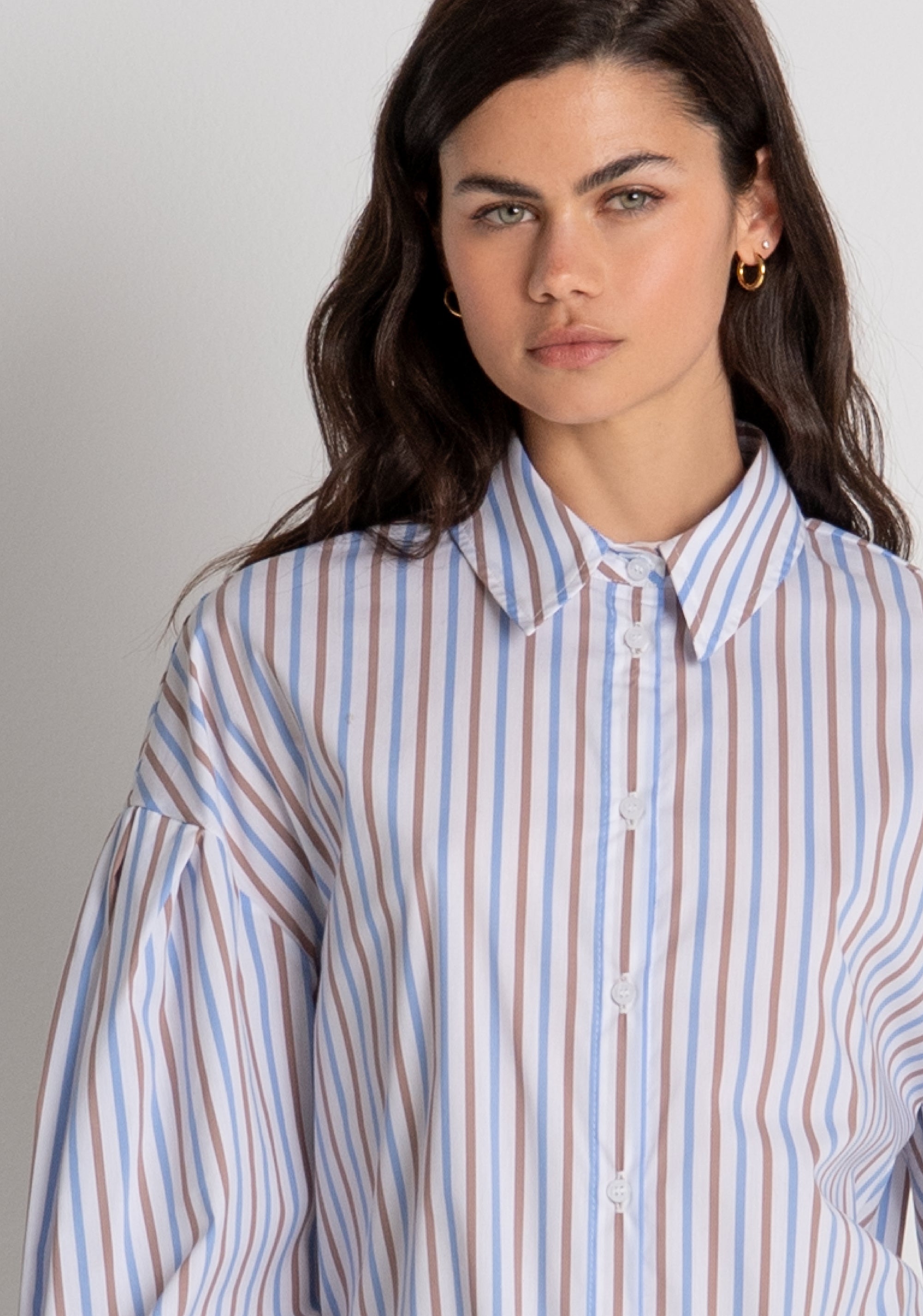 Camicia regular a righe multicolor FZ26WT6002W403N8 FRACOMINA