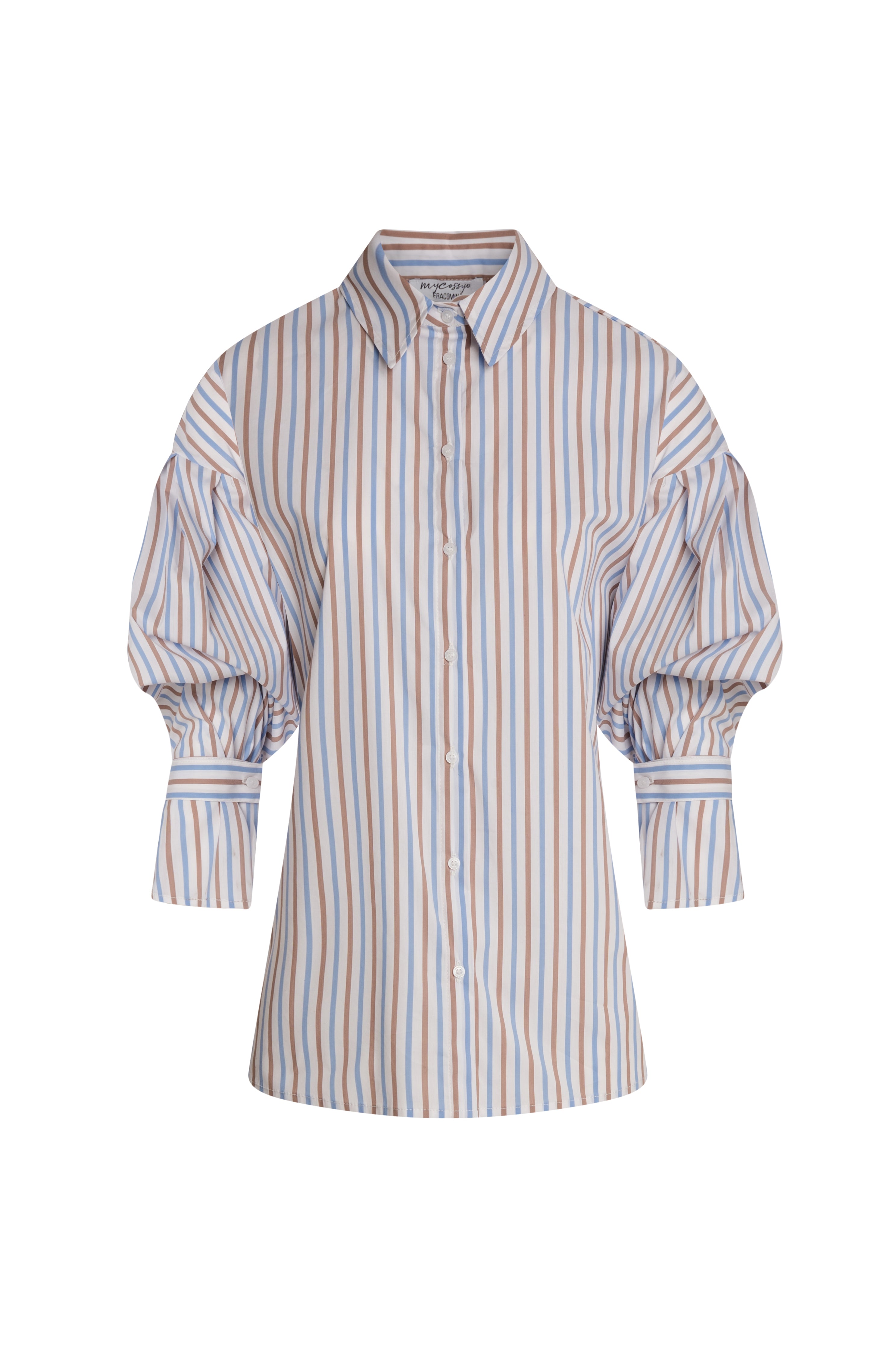 Camicia regular a righe multicolor FZ26WT6002W403N8 FRACOMINA