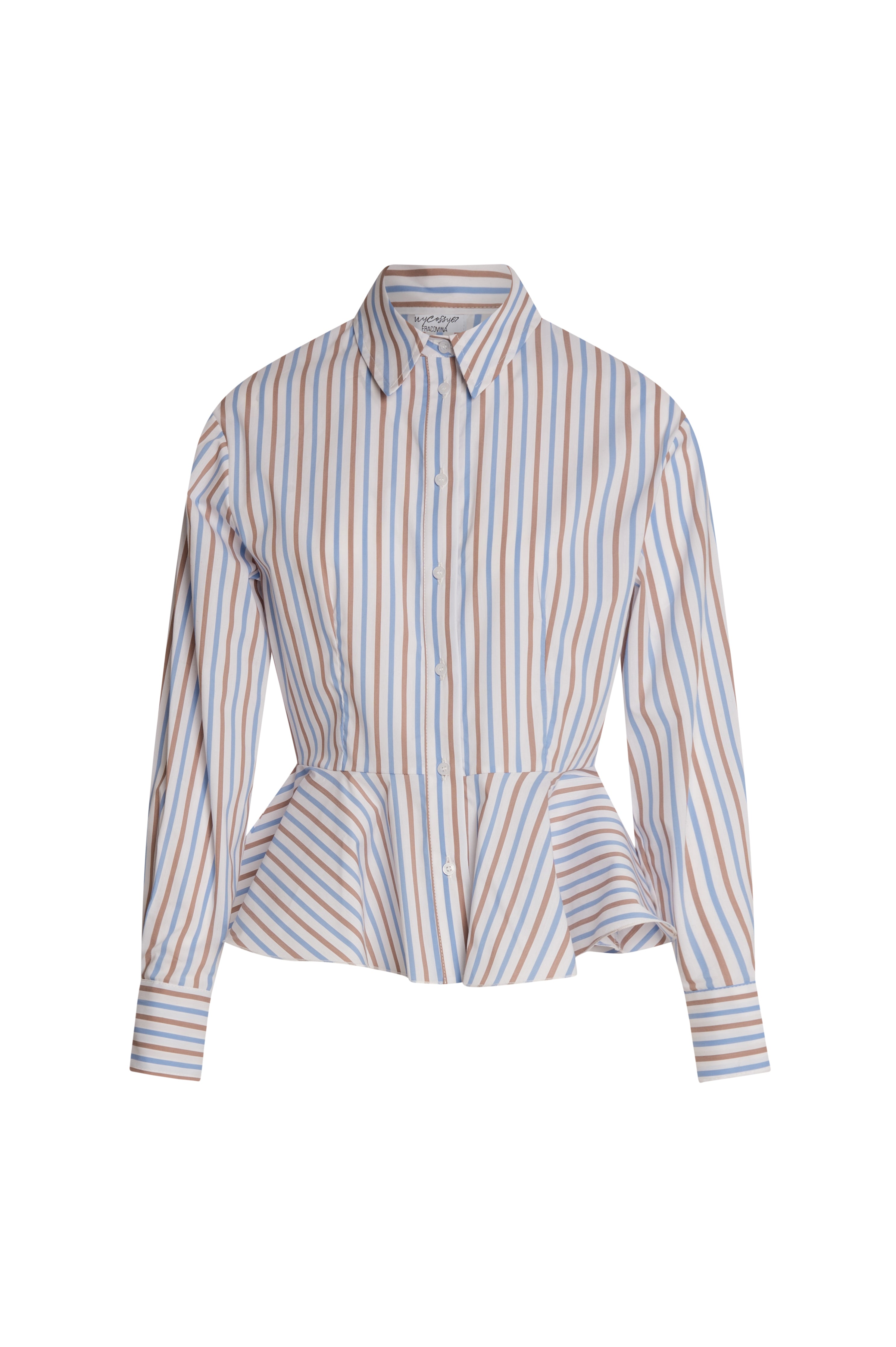 Camicia regular a righe multicolor FZ26WT6003W402N8 FRACOMINA