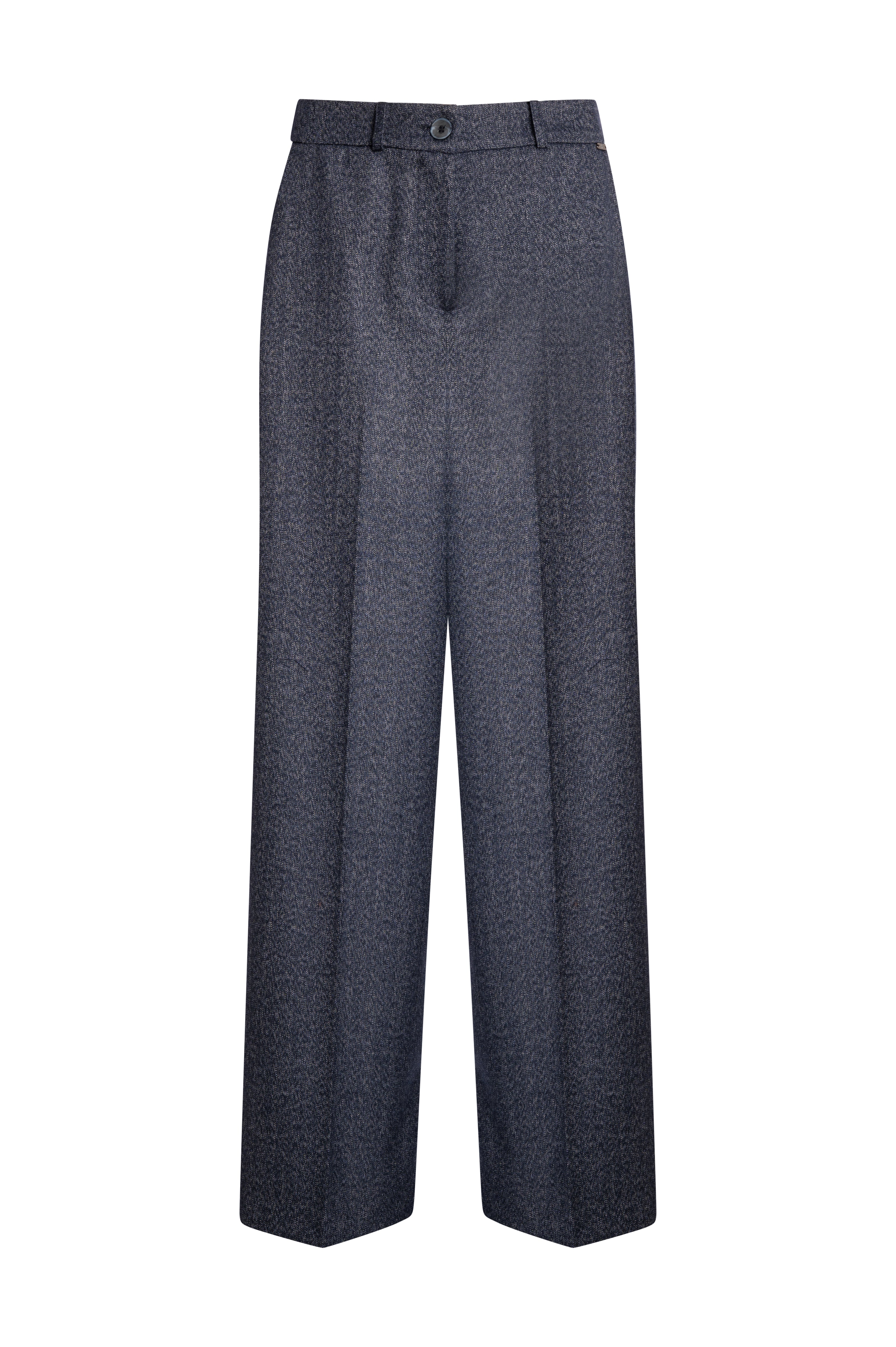 Pantalone wide a palazzo in tweed FZ26WV3001W56101 FRACOMINA