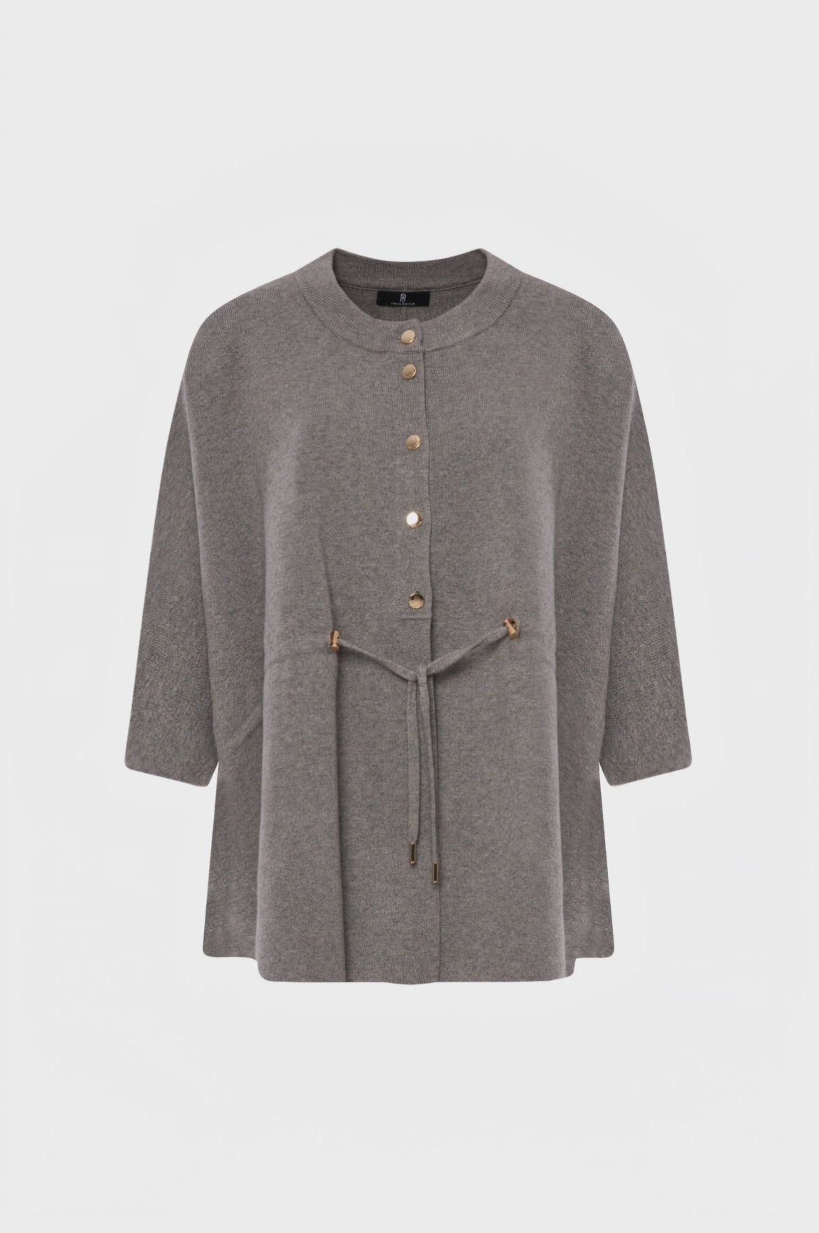 Cardigan over modello mantella