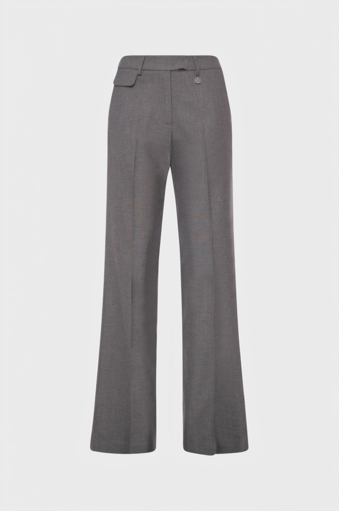 Pantalone regular in tessuto con lana